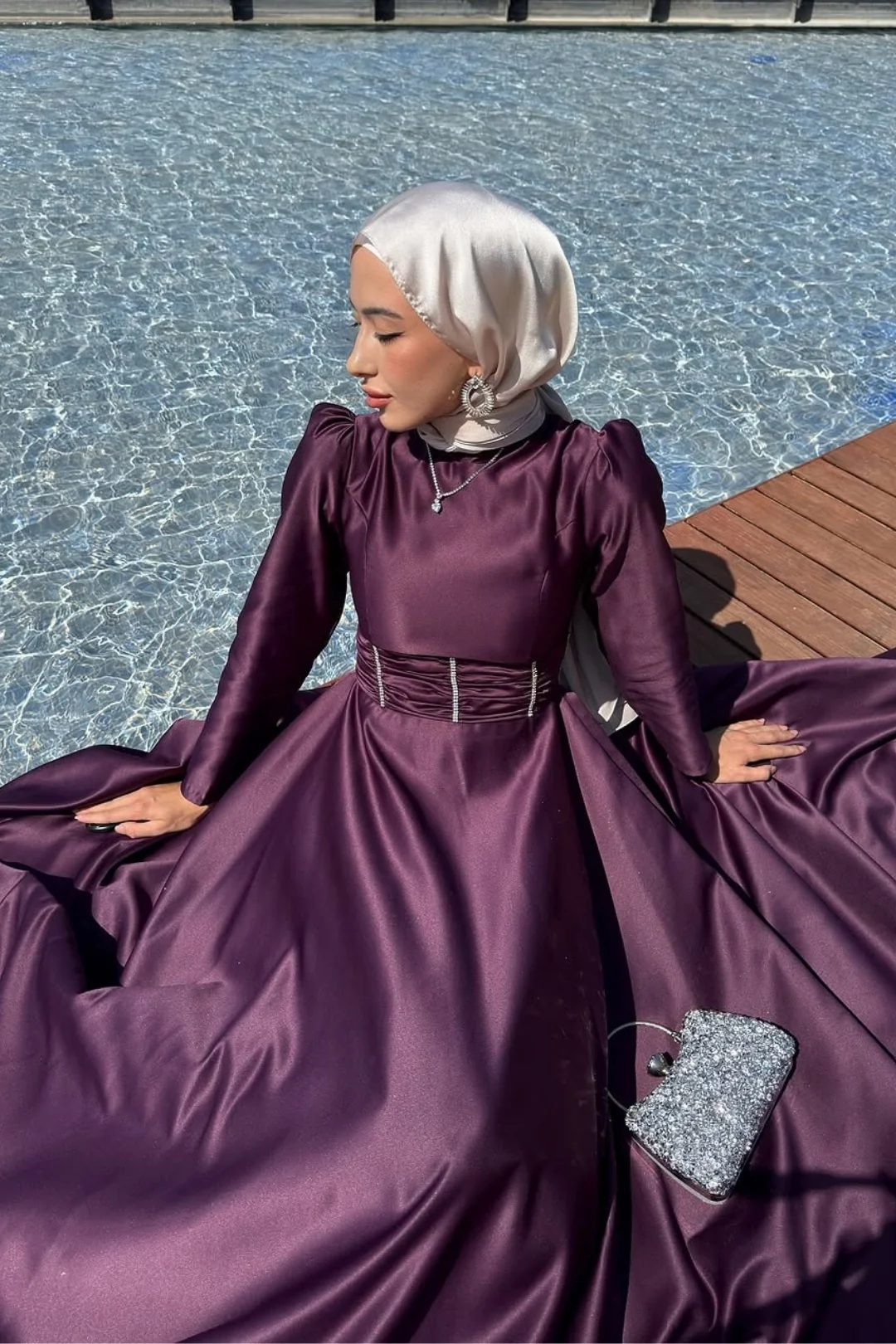 Diamond Aura Shawl - Beige