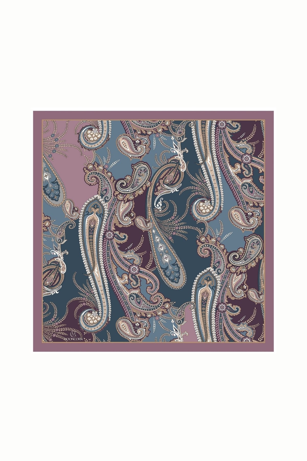 Wholesale Virel Pattern Cotton Scarf - Lavender