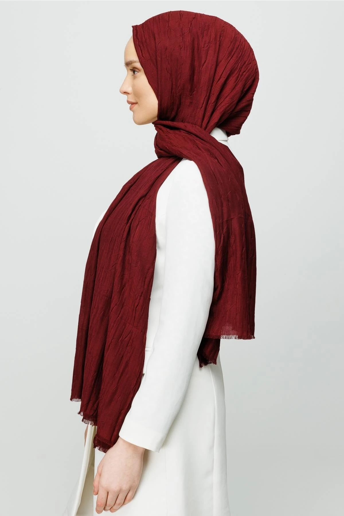 Bamboo Shawl - Dark Burgundy