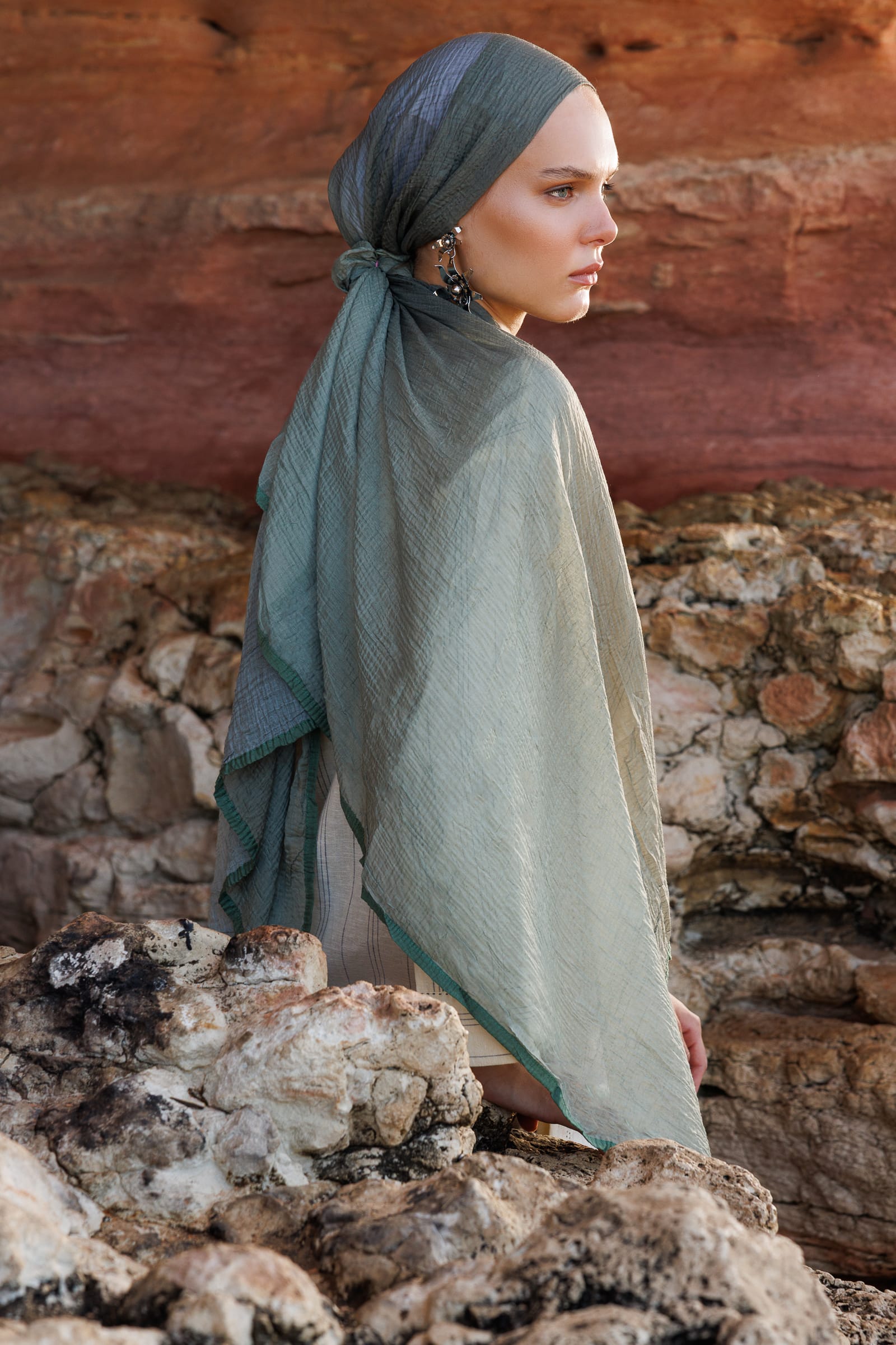 Ombre Muslin Shawl - Cagla
