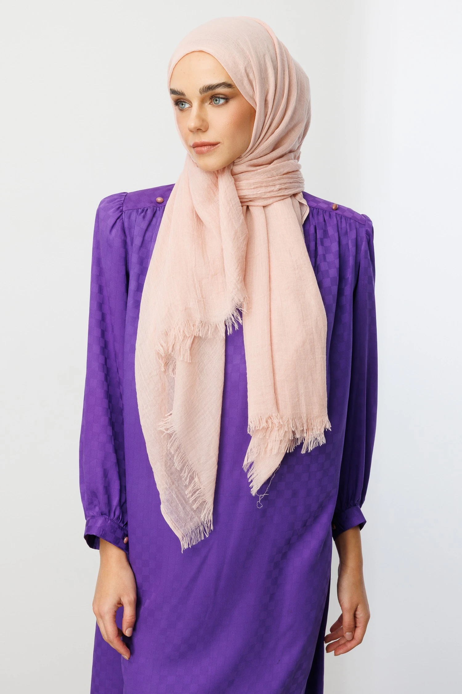 Wholesale Dubai Shawls - Salmon