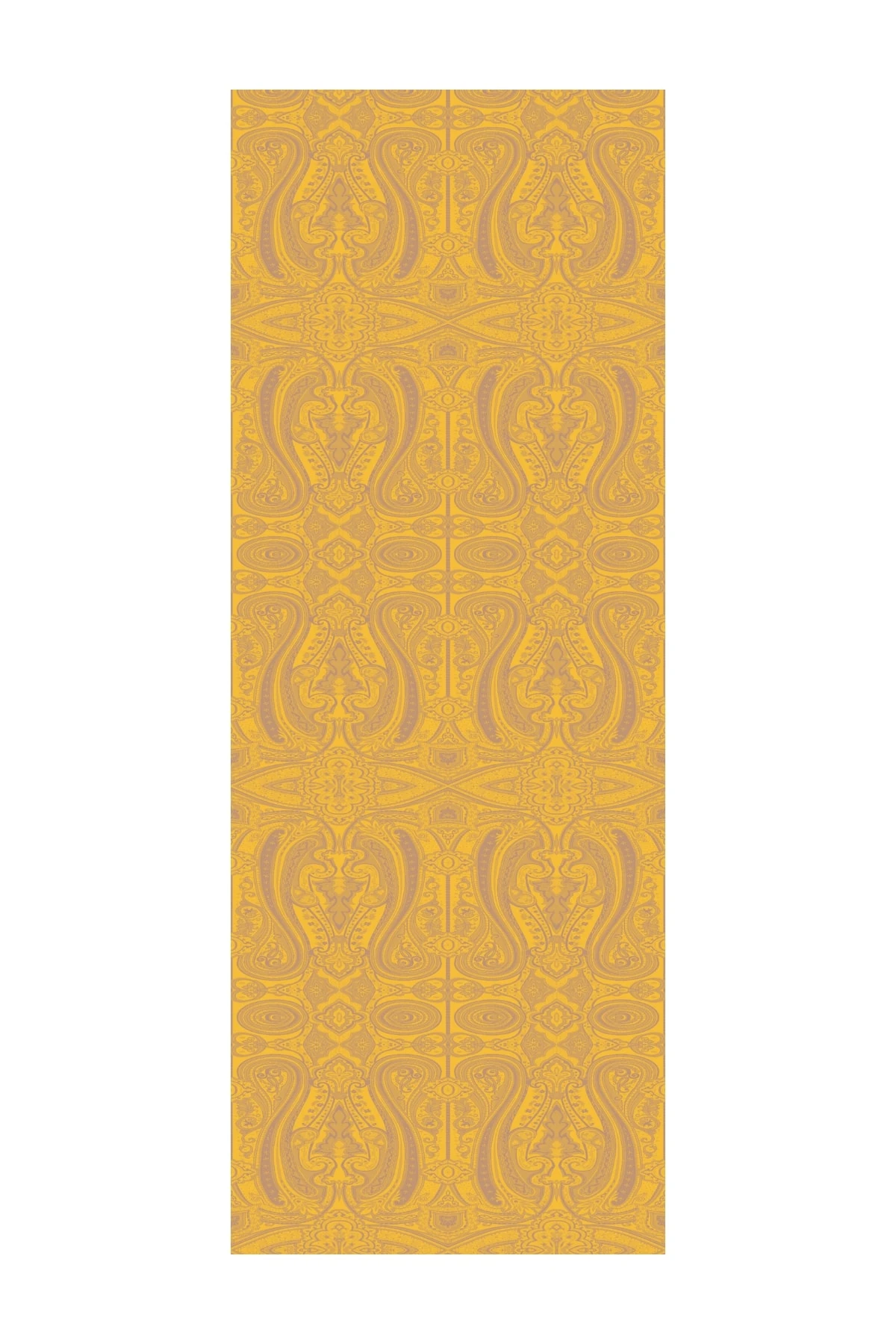 Liva Pattern Shine Line Shawl - Mink-Mustard