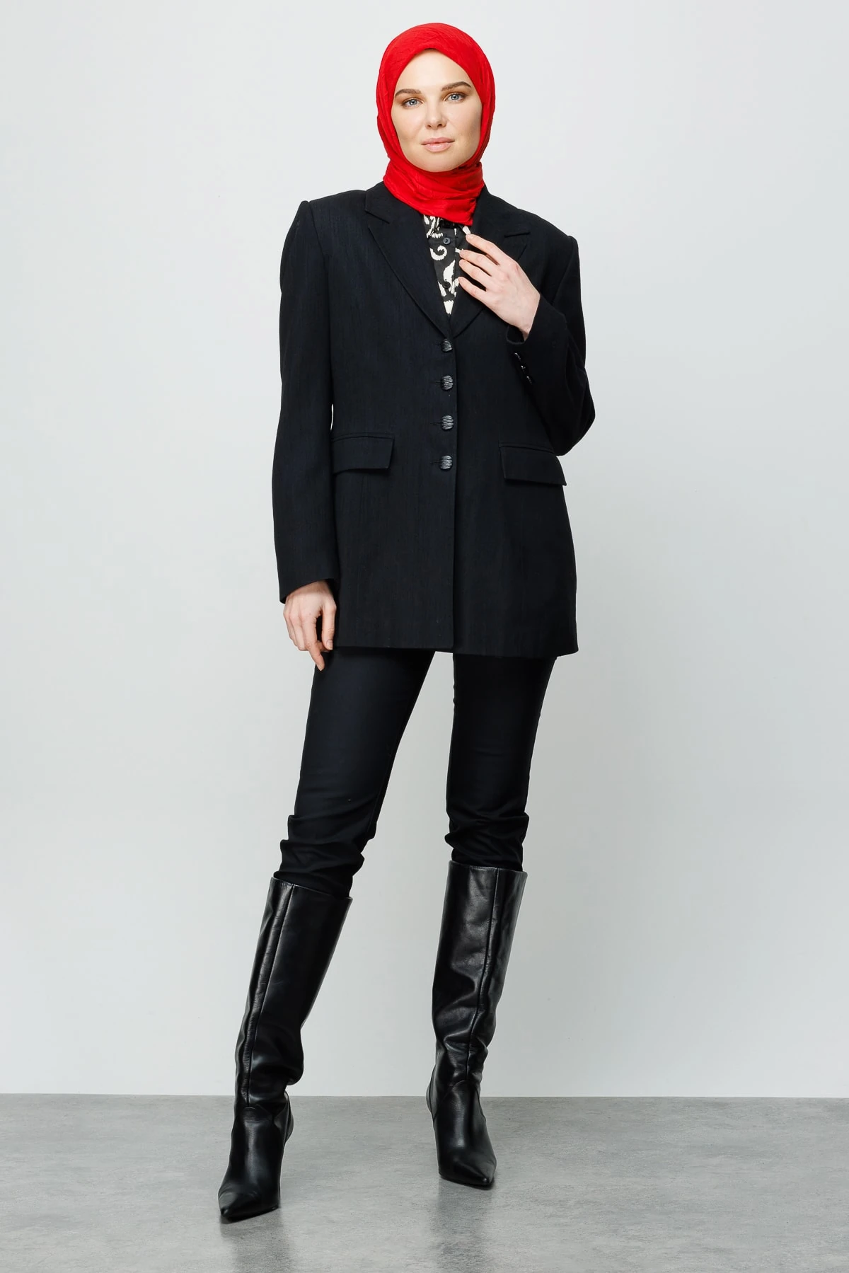 Toptan Bambu Eşarp - Kırmızı