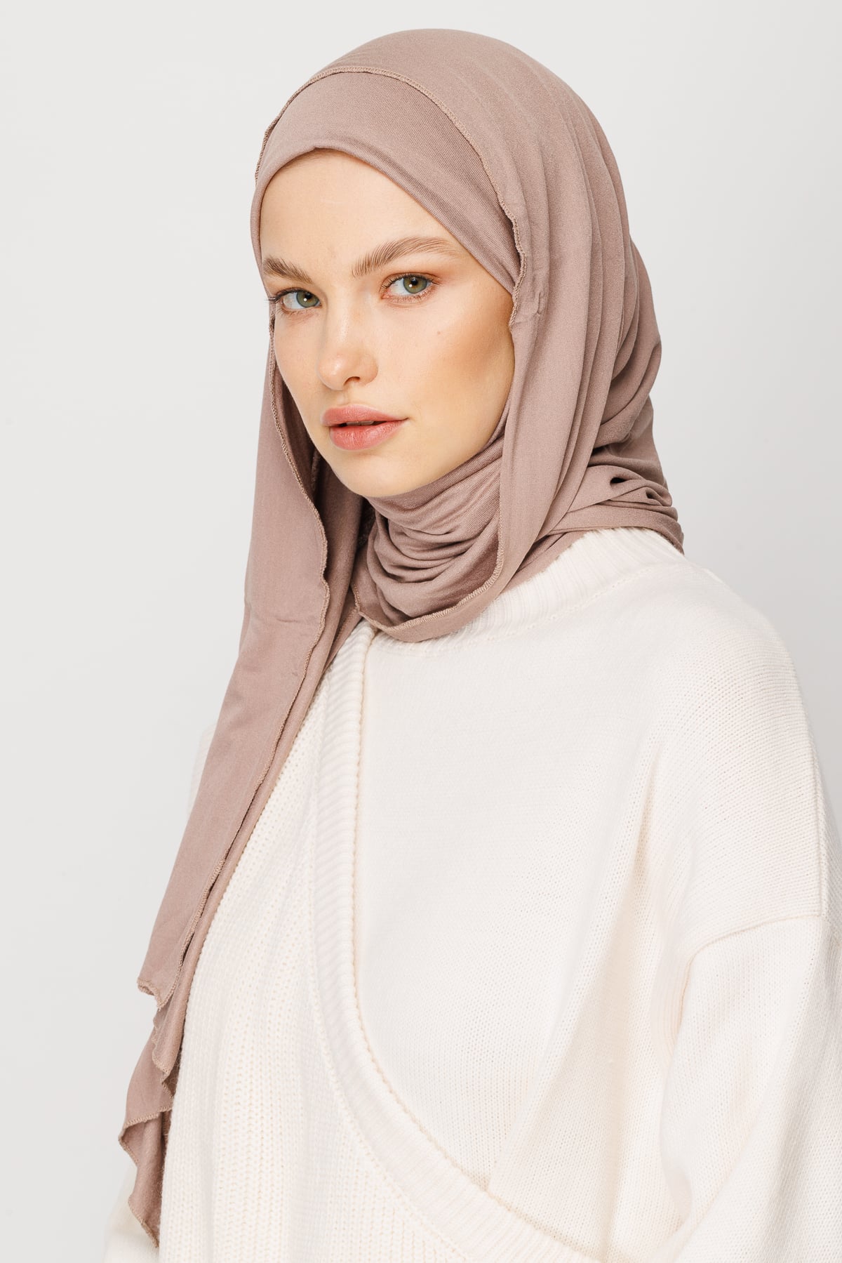 Toptan Penye Şal - Açık Vizon