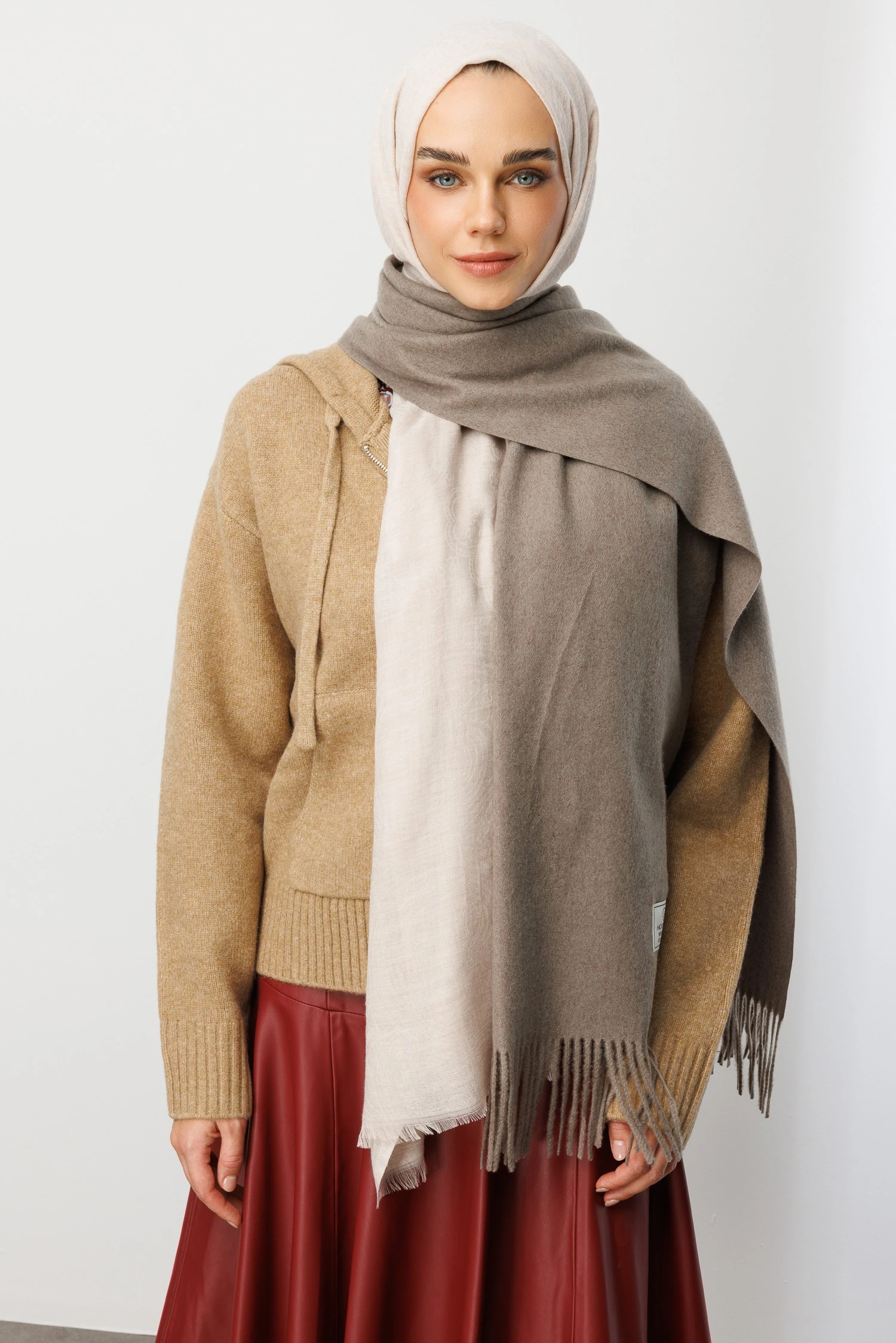 Wholesale Wool Muffler - Mink