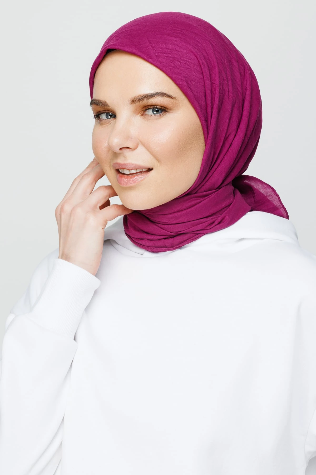 Toptan Bambu Eşarp - Mürdüm