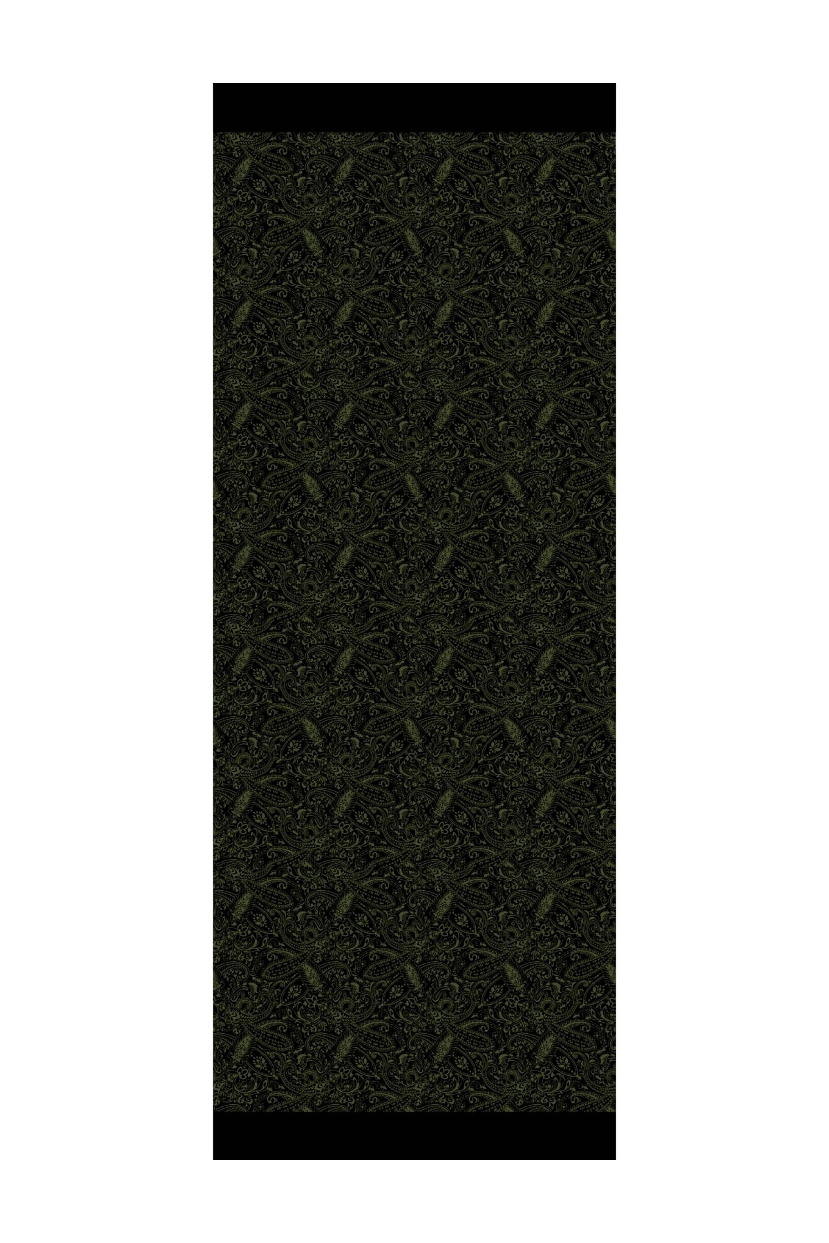 Toptan Velora Desen Çift Taraflı Şal - Siyah-Haki