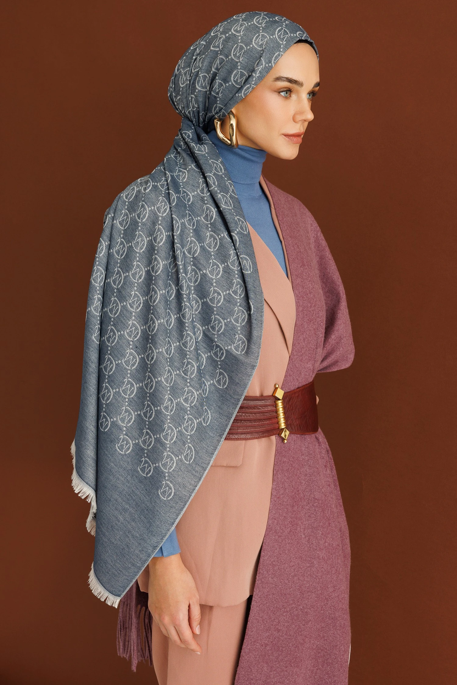 Toptan Yün Atkı - leylak