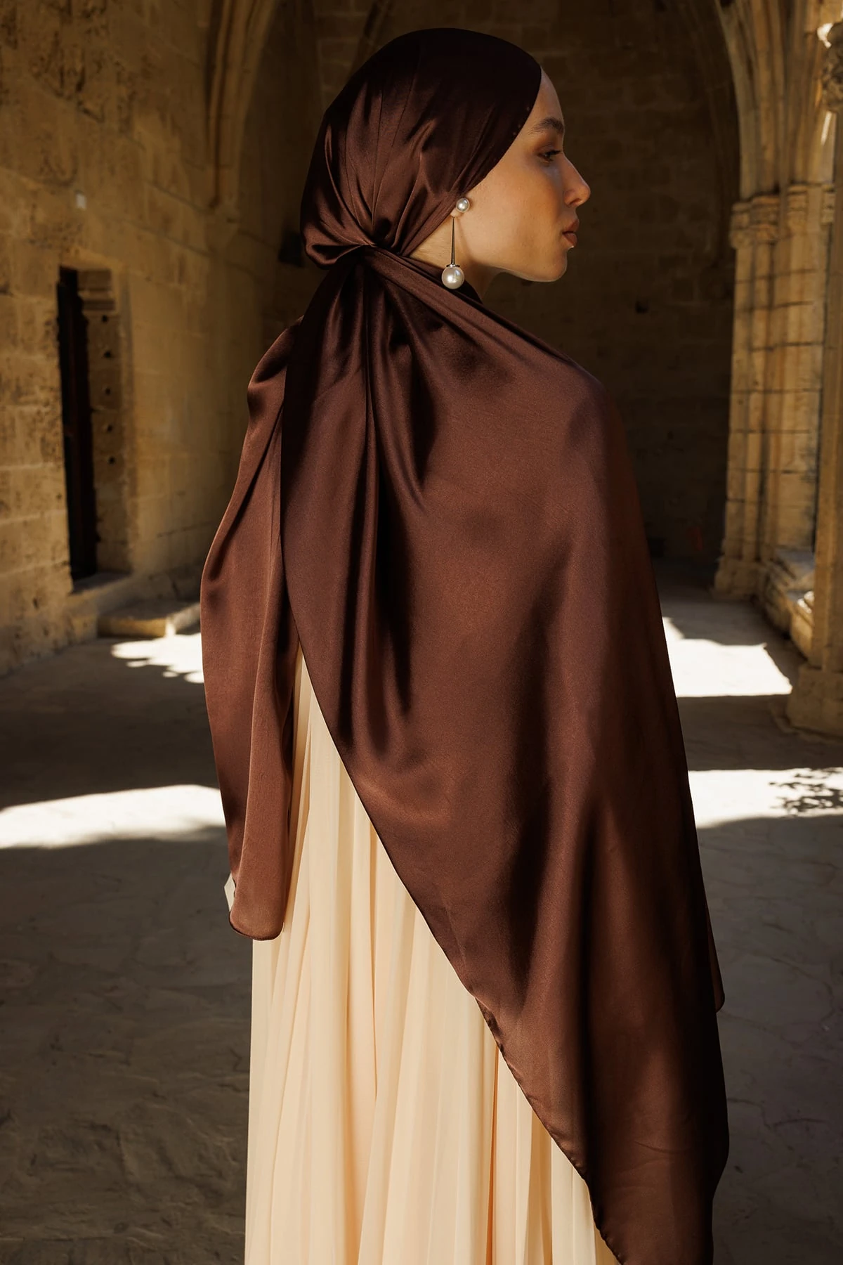 Toptan Diamond Aura Şal - Acı Kahve