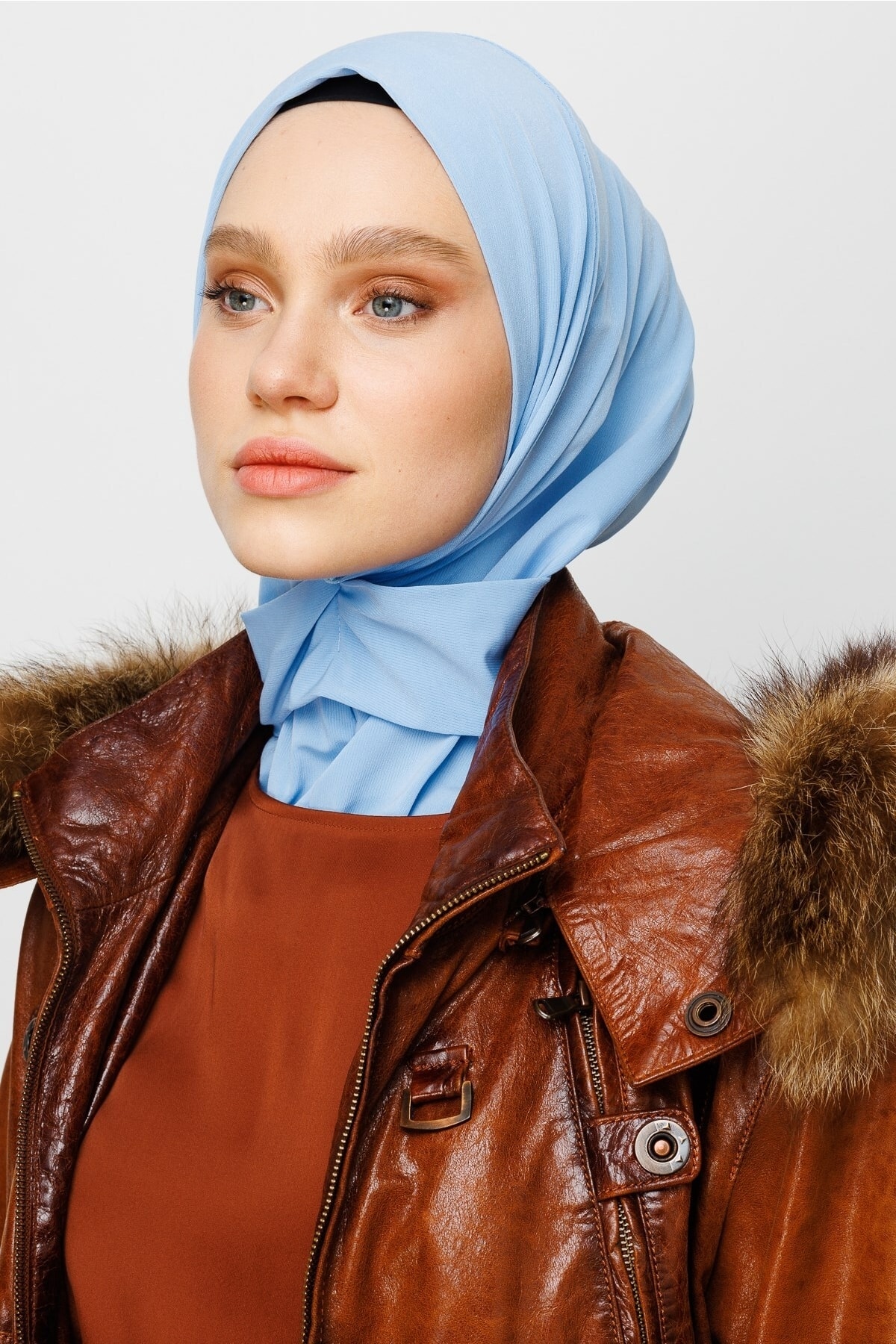 Wholesale Ready Shawls - Baby Blue