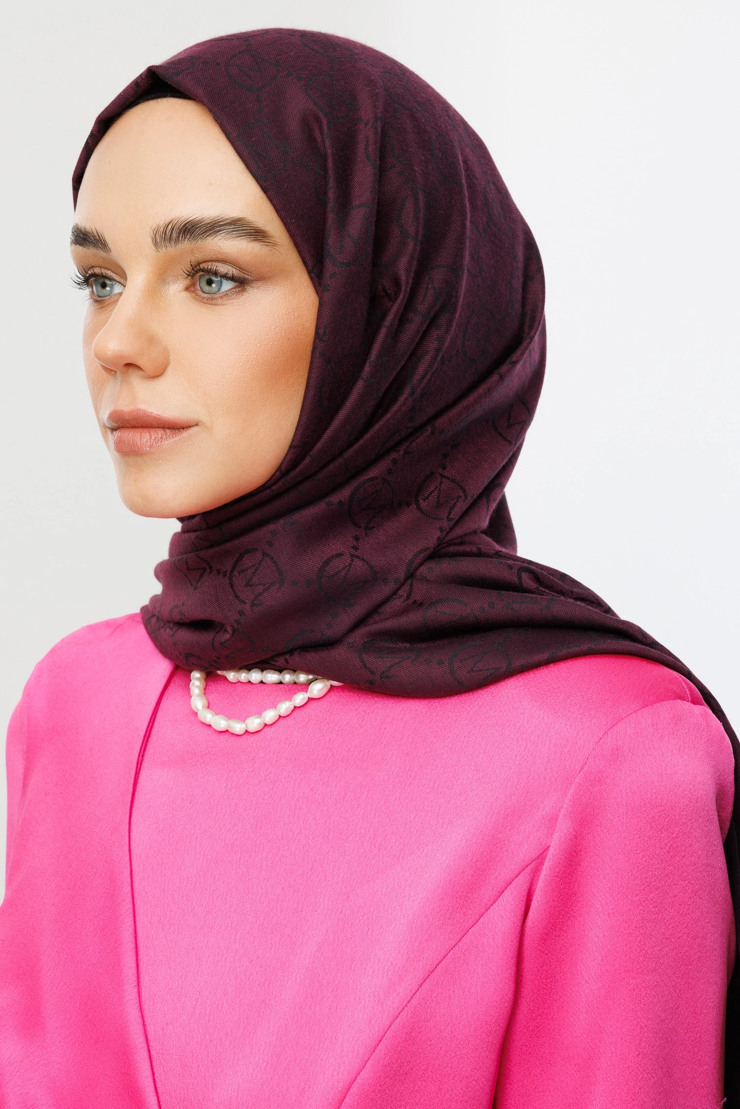 Wholesale Wool Silk Shawls - Damson