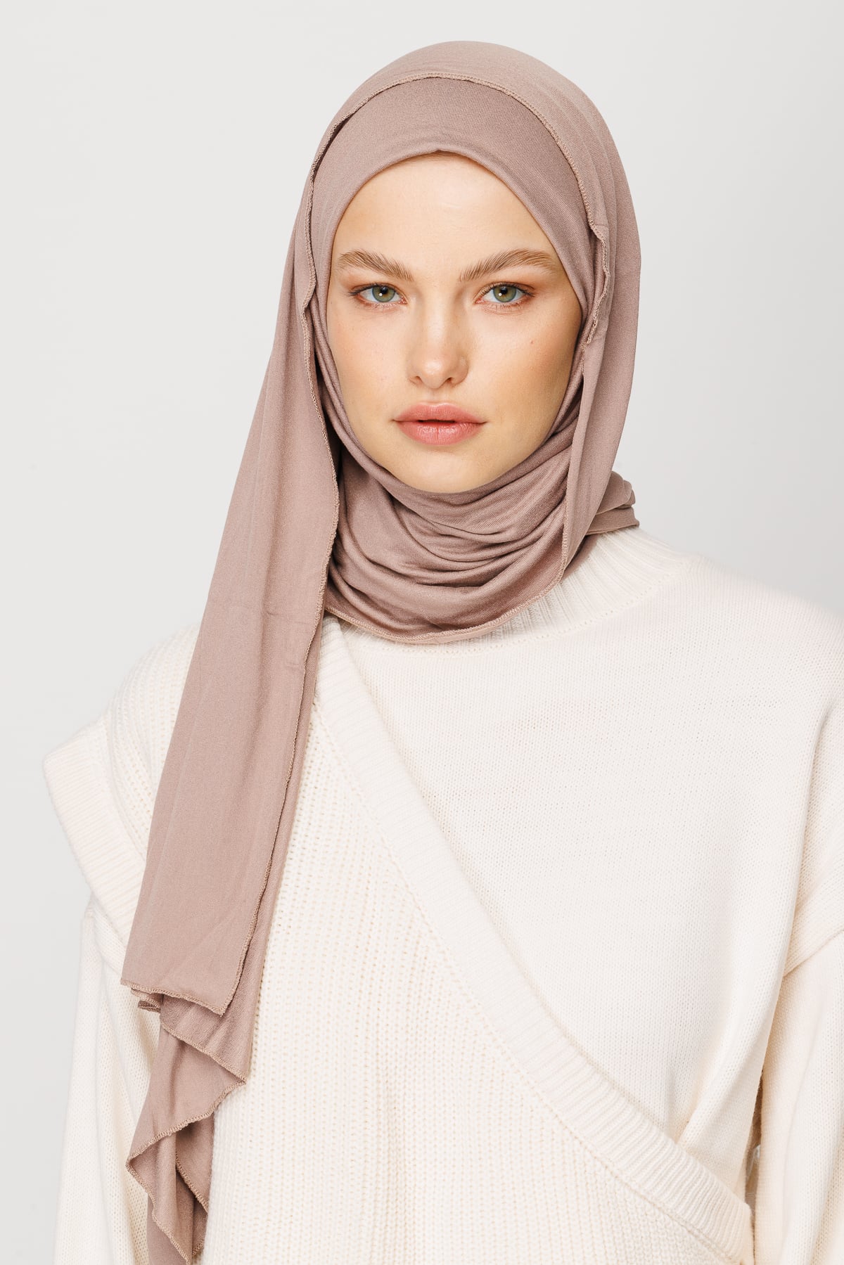 Toptan Penye Şal - Açık Vizon