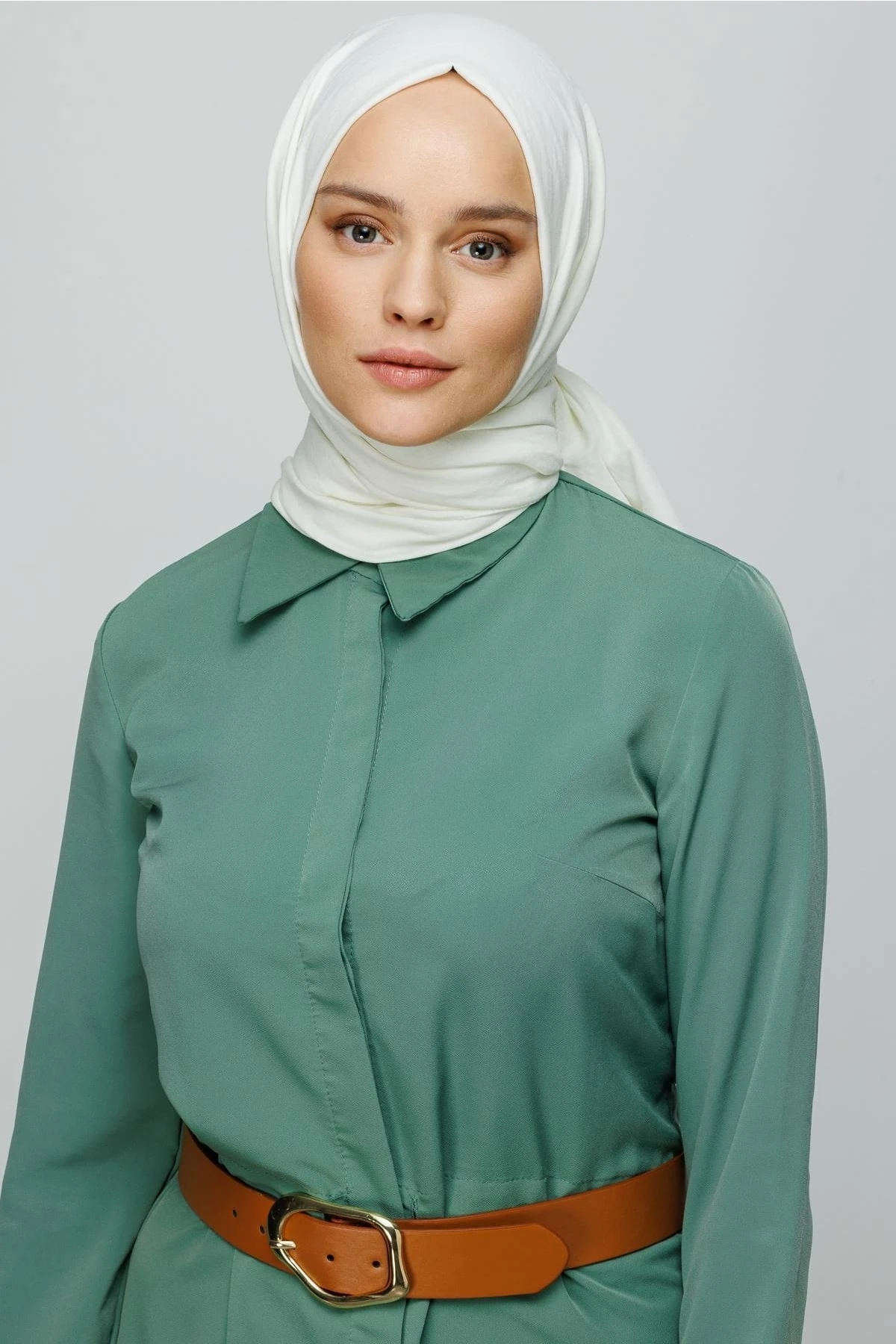 Cotton Crinkle Shawl - Ecru