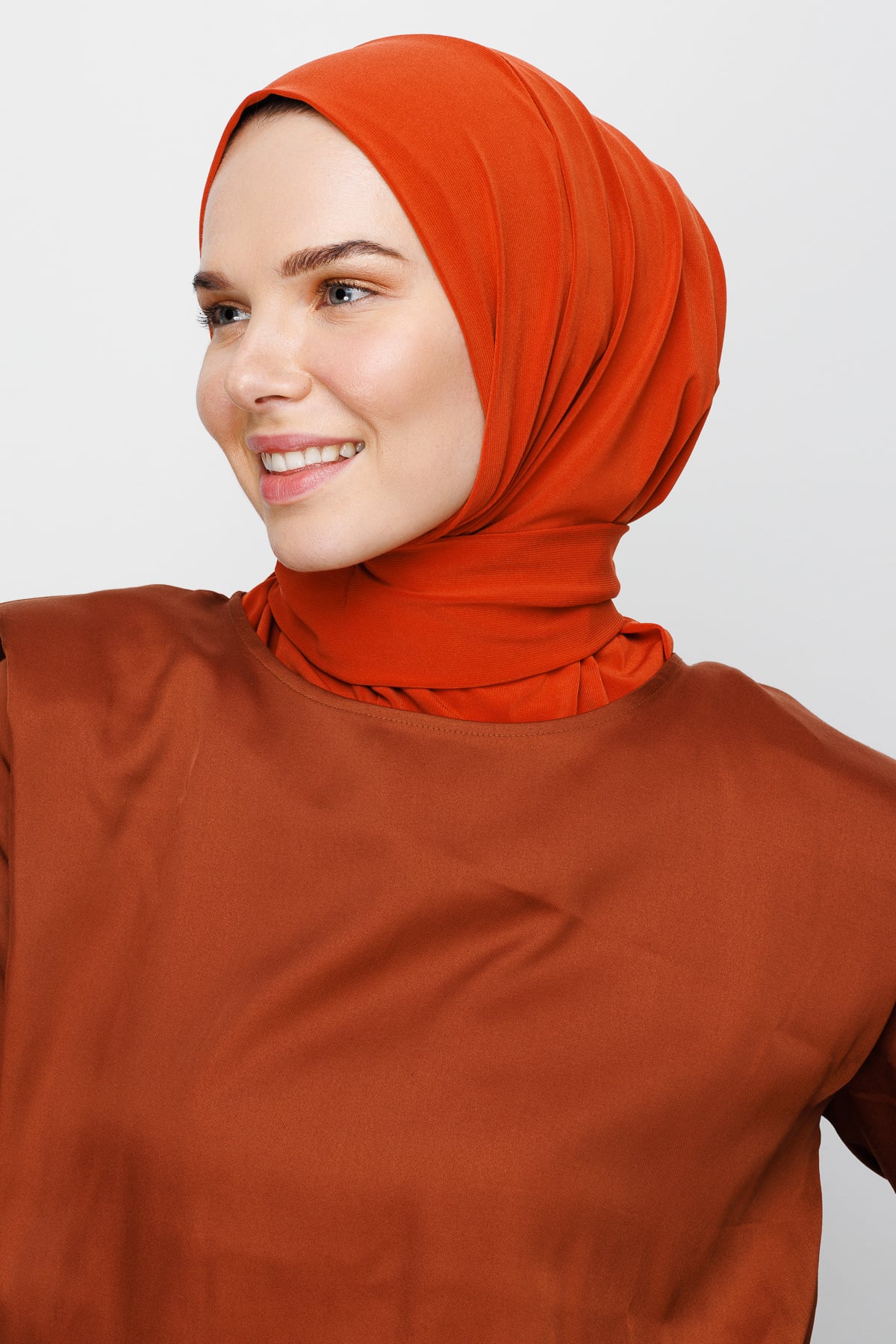 Toptan Hazır Şal - Açık Kiremit