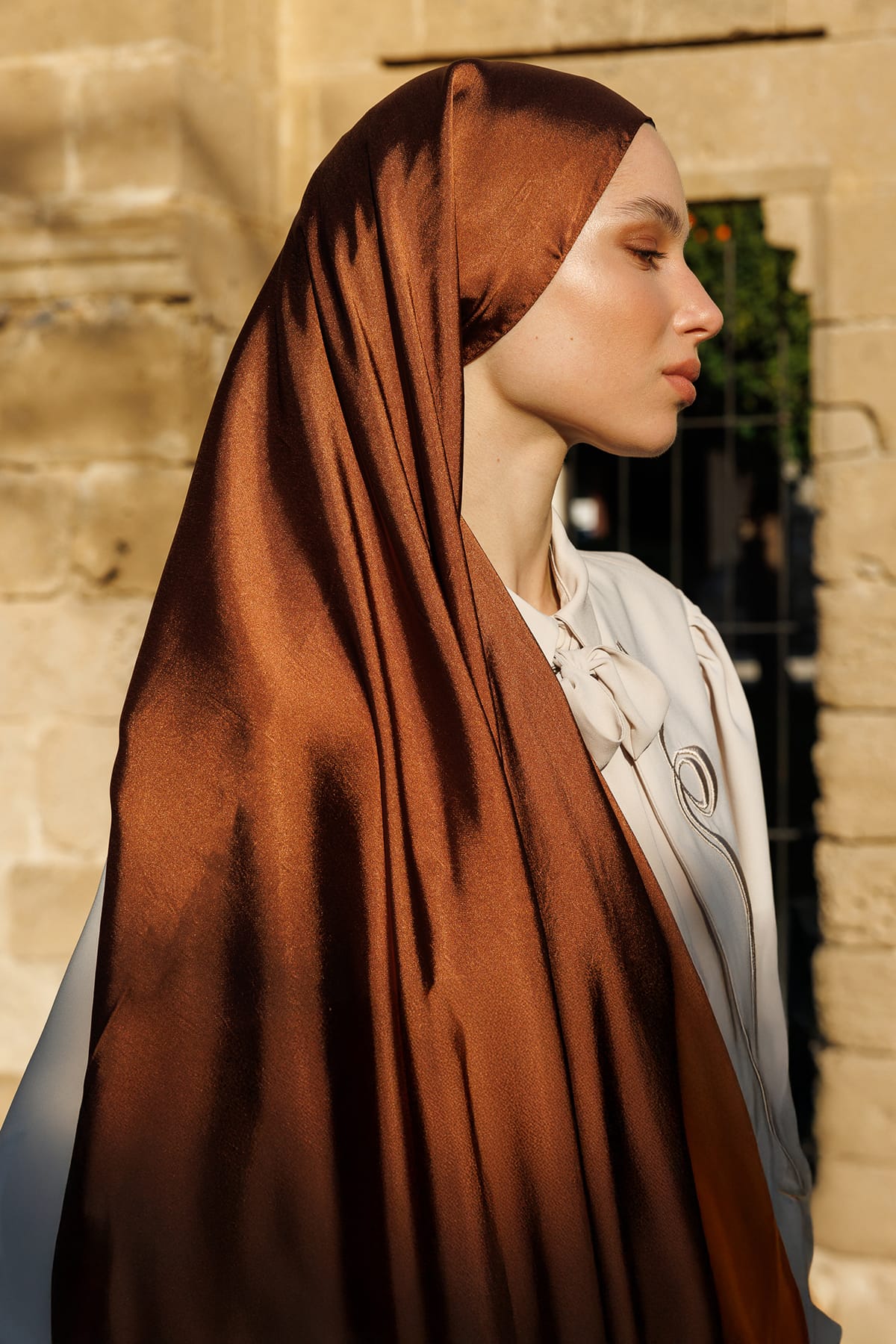 Diamond Aura Shawl - Brown