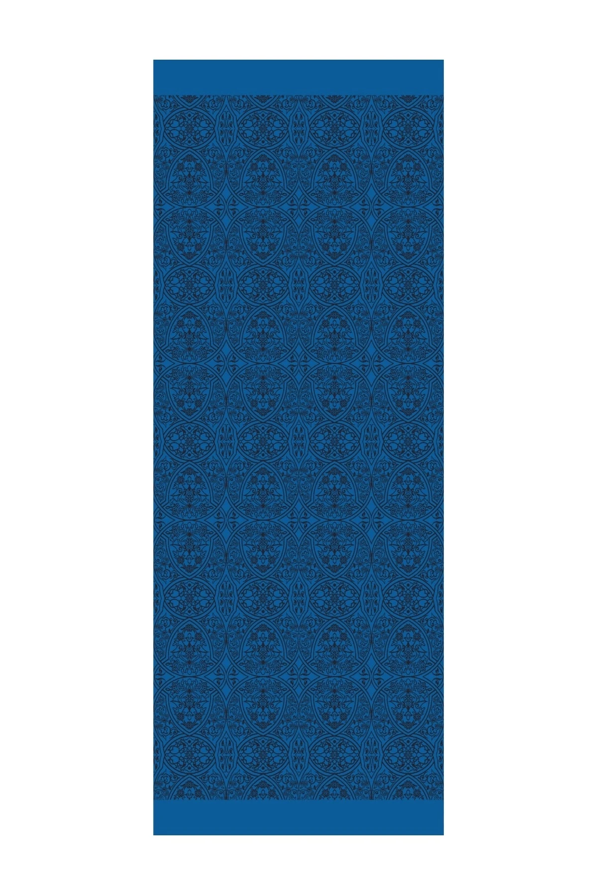 Morocco Pattern Double-Sided Shawl - Black-Indigo