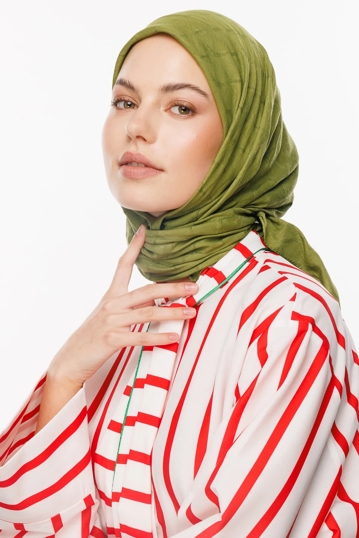 Toptan Bambu Jakar Eşarp - Yosun