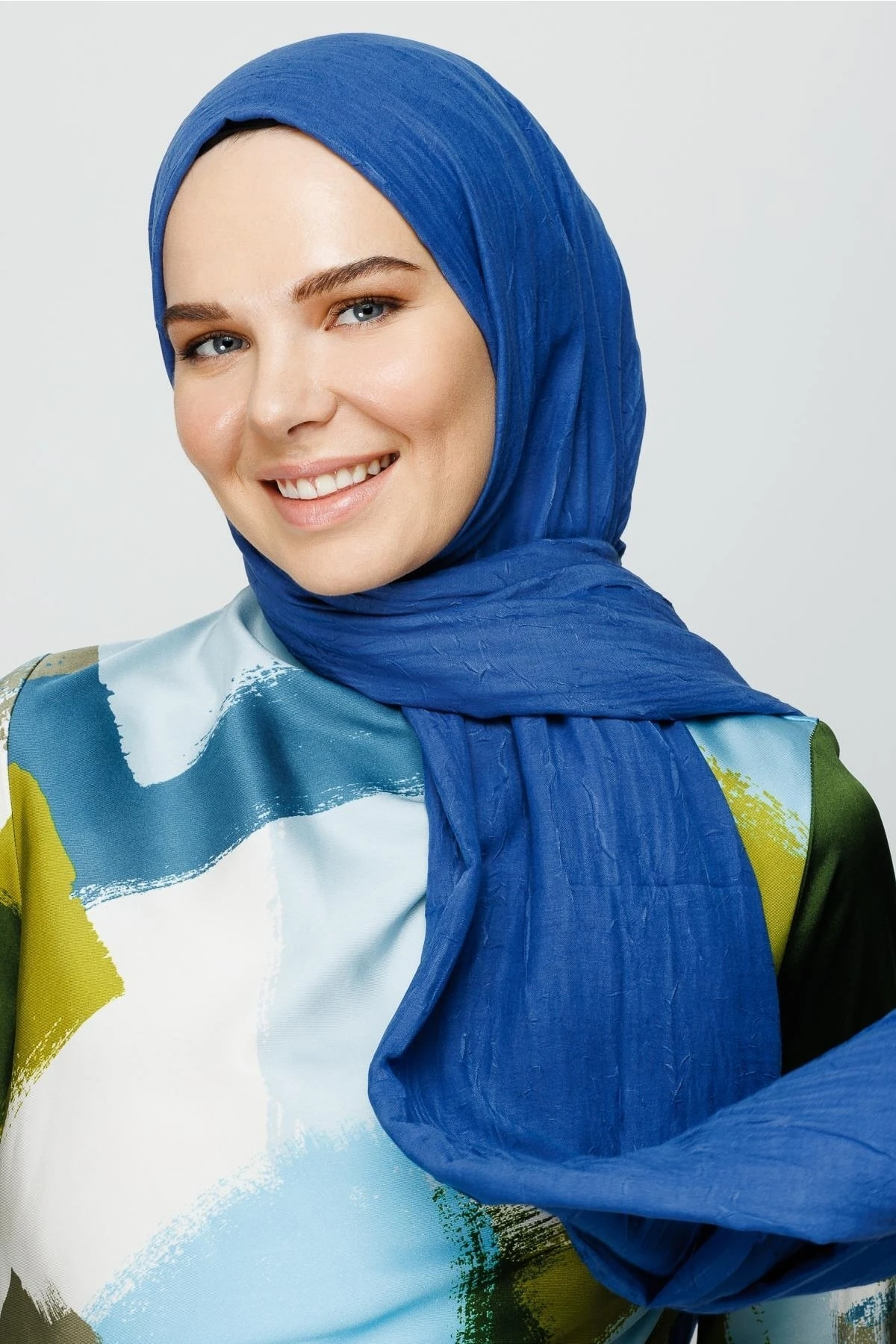 Toptan Bambu Şal - İndigo