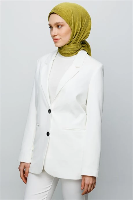 Pleated Scarf - Olive