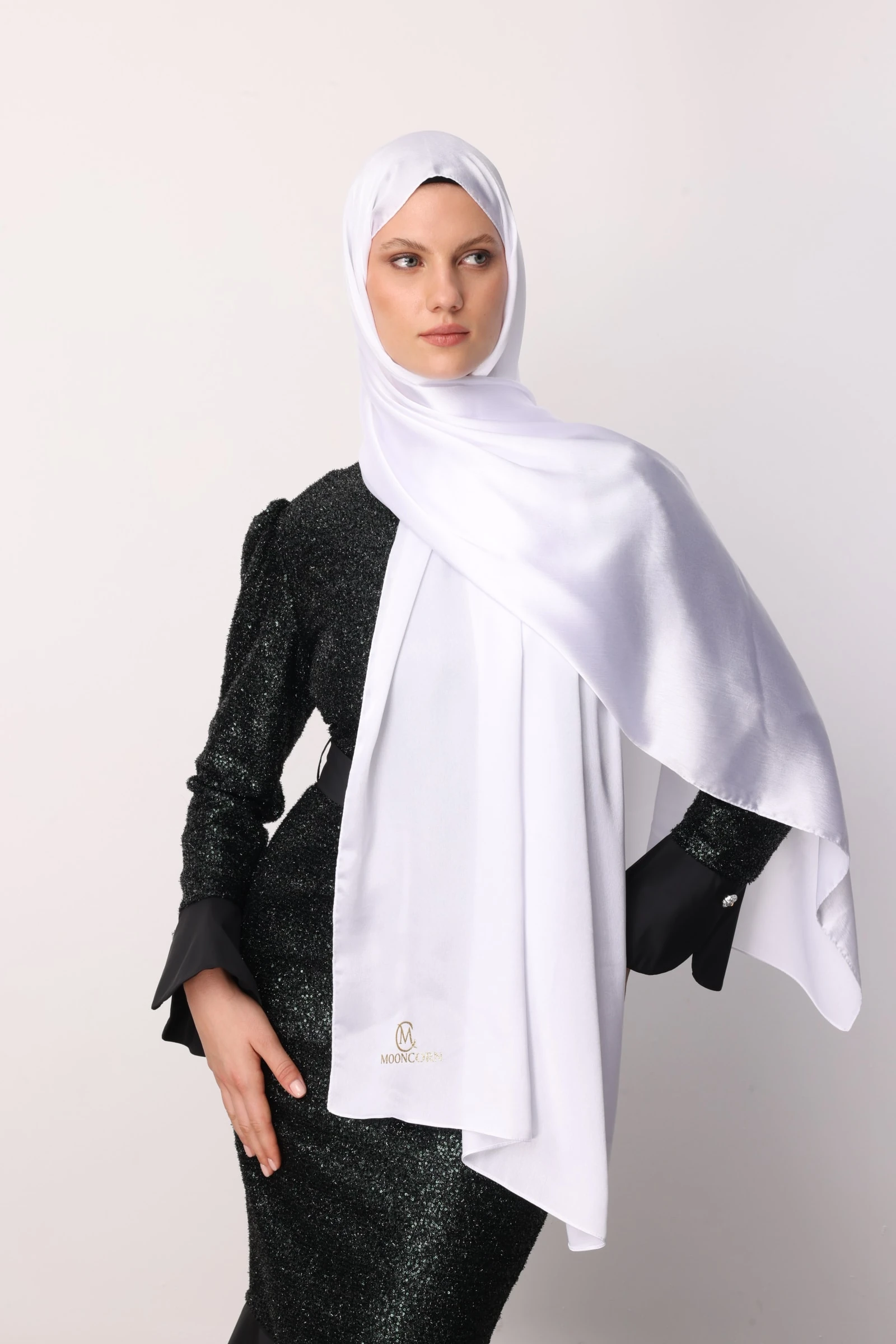 Toptan Diamond Aura Şal - Beyaz