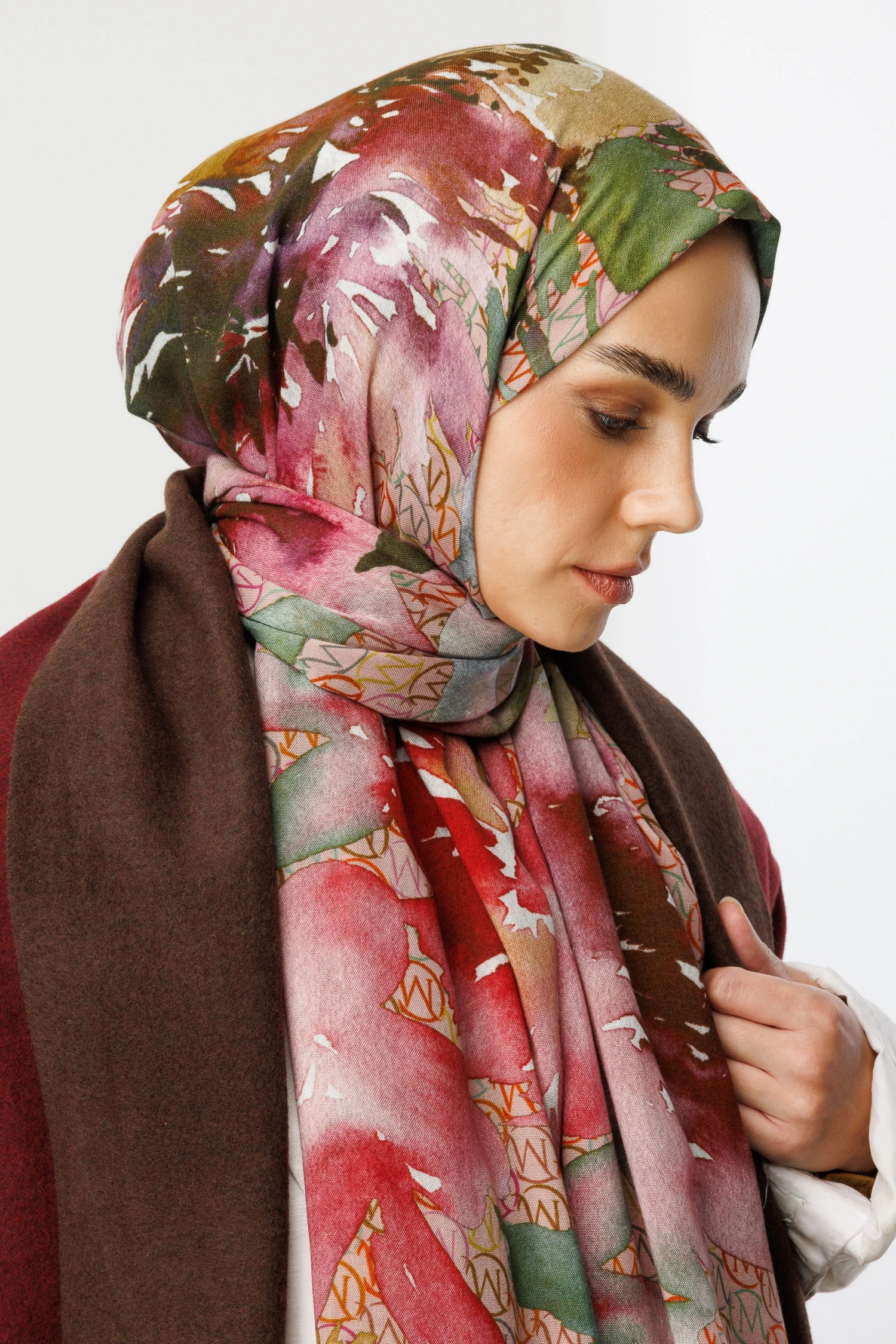 Toptan MC Desen Rami Şal - Rose