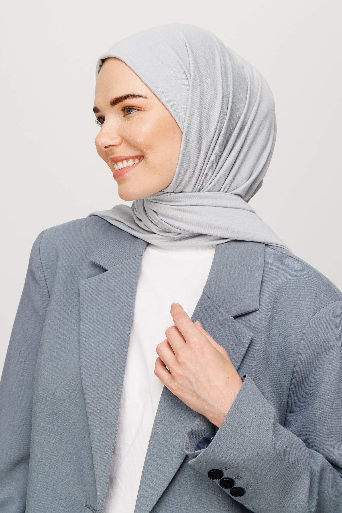 Toptan Penye Şal - Gümüş