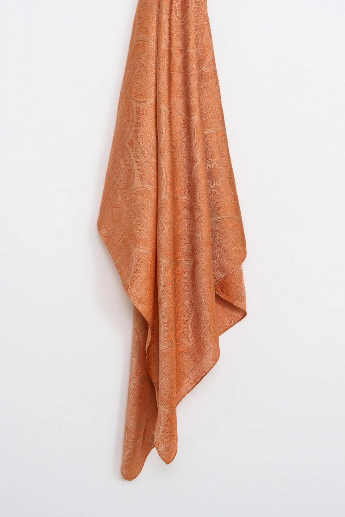 Toptan Vera Desen Shine Line Şal - Vizon-Tarçın