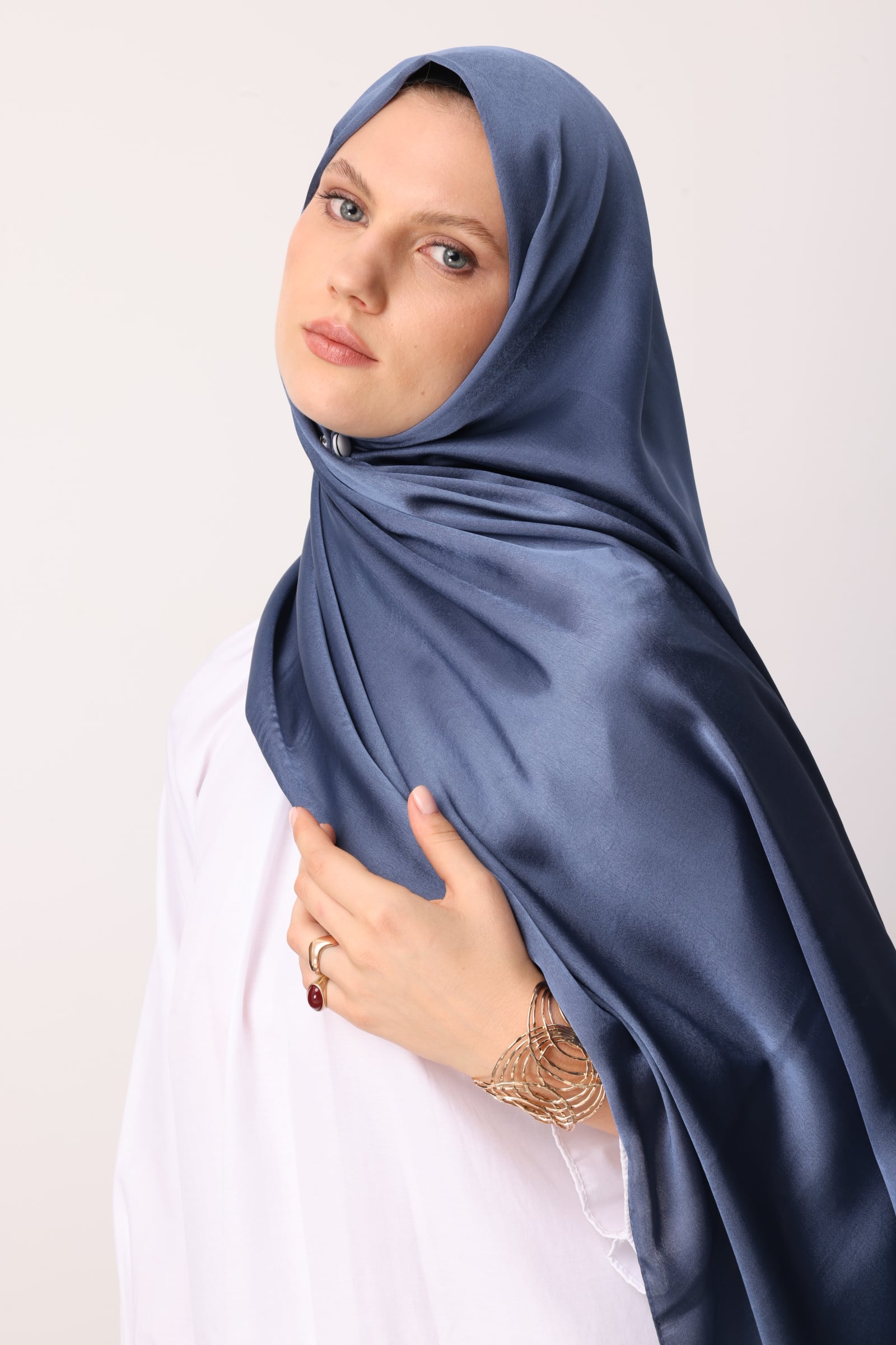 Toptan Diamond Aura Şal - İndigo