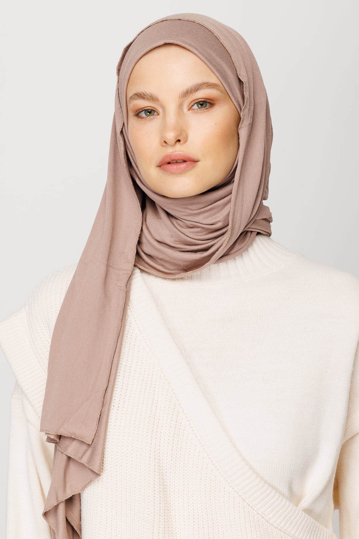 Toptan Penye Şal - Açık Vizon