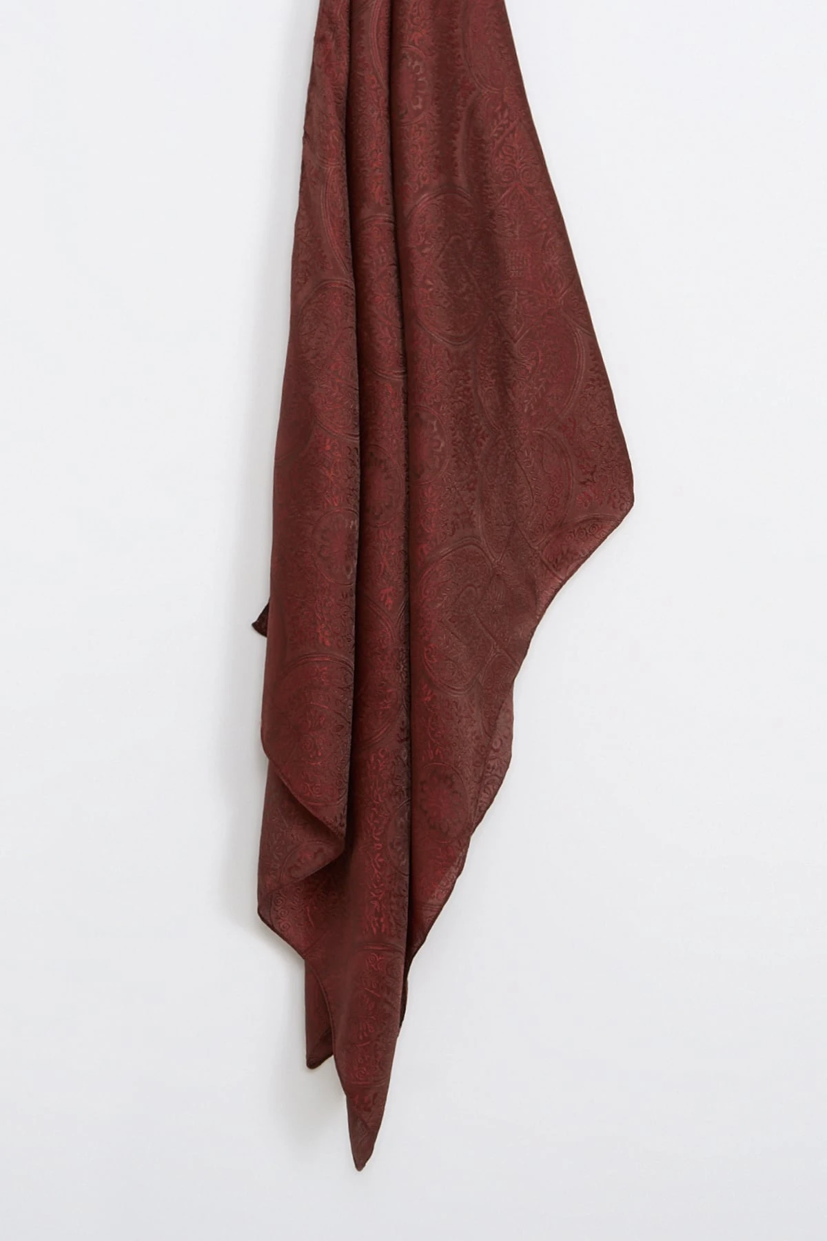 Shline Line Viscose Shawl - Bitter Coffee-Coffee