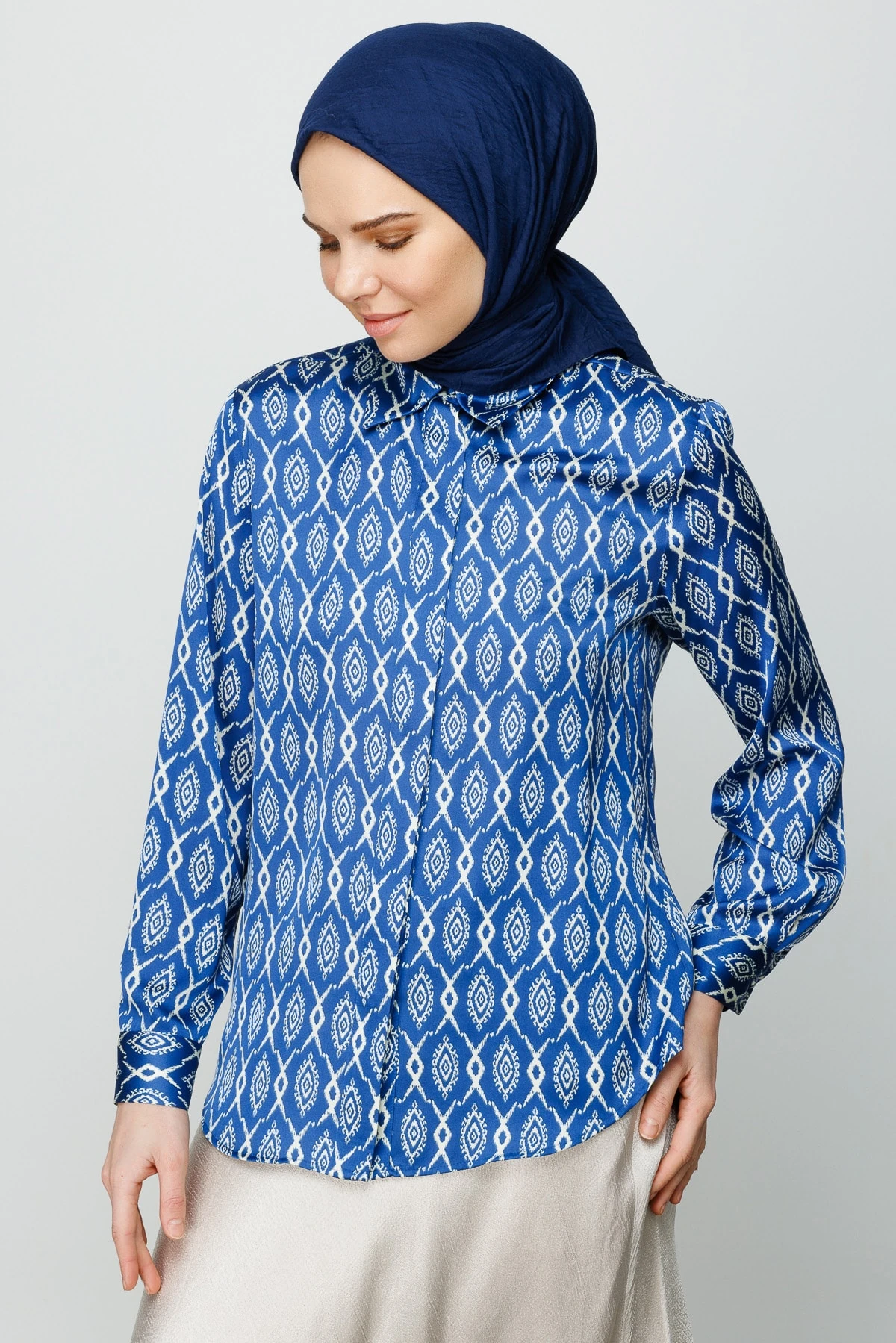 Bamboo Scarf - Navy Blue