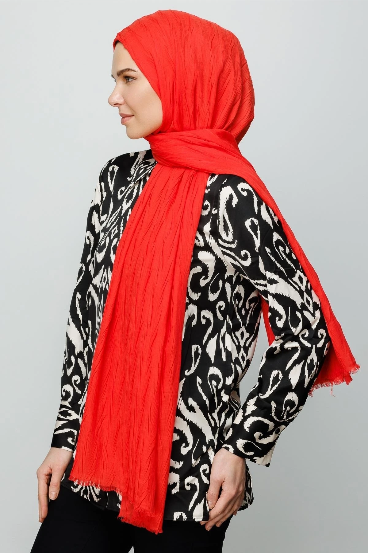 Toptan Piliseli Bambu Şal - Candy