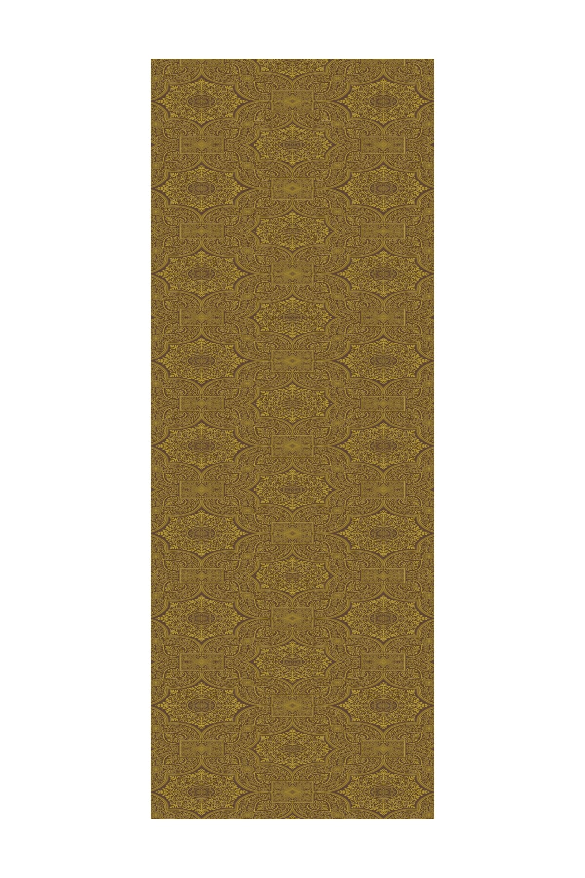 Shline Line Viscose Shawl - Bitter Coffee-Salmon