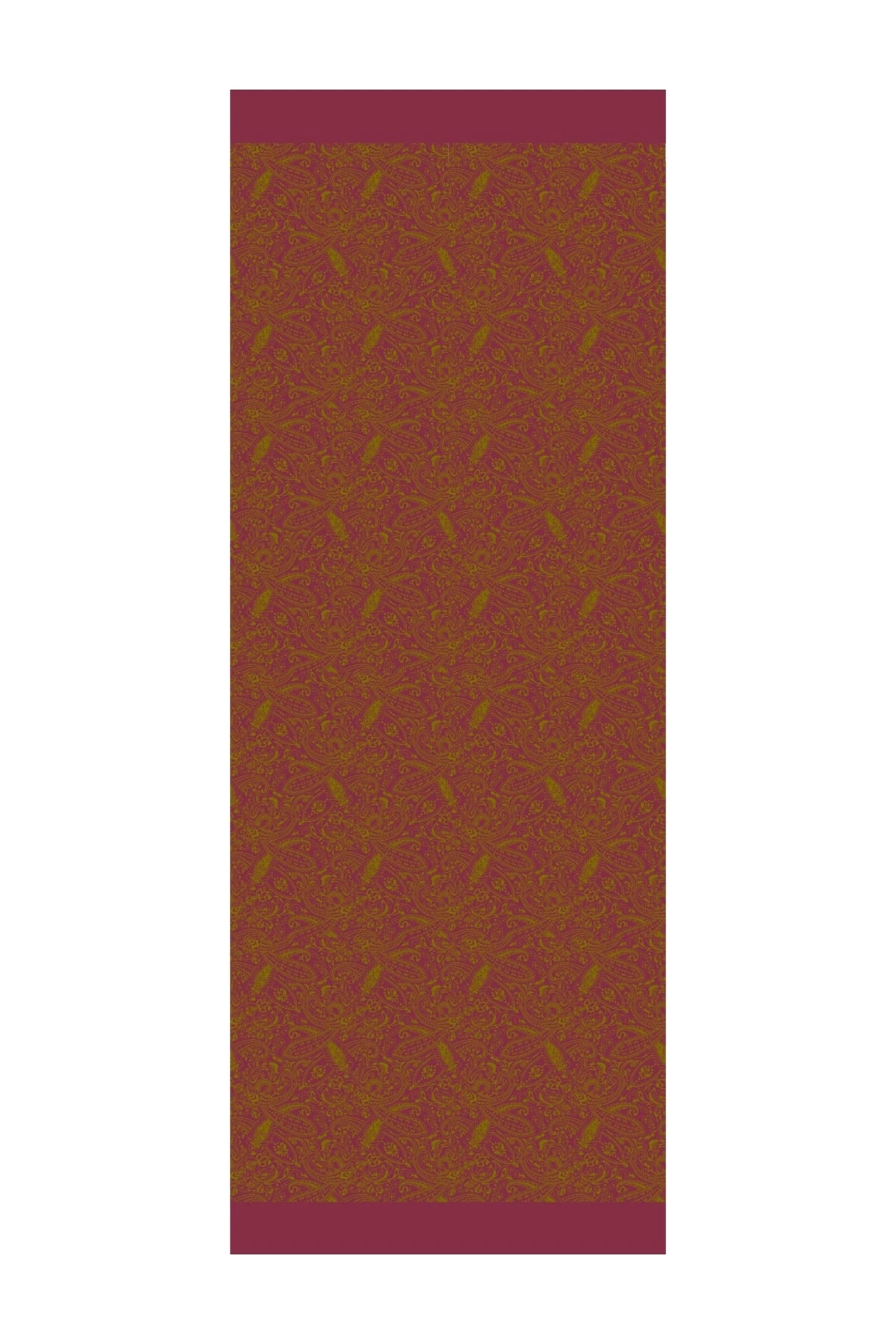 Toptan Velora Desen Çift Taraflı Şal - Yağ Yeşili-Mürdüm