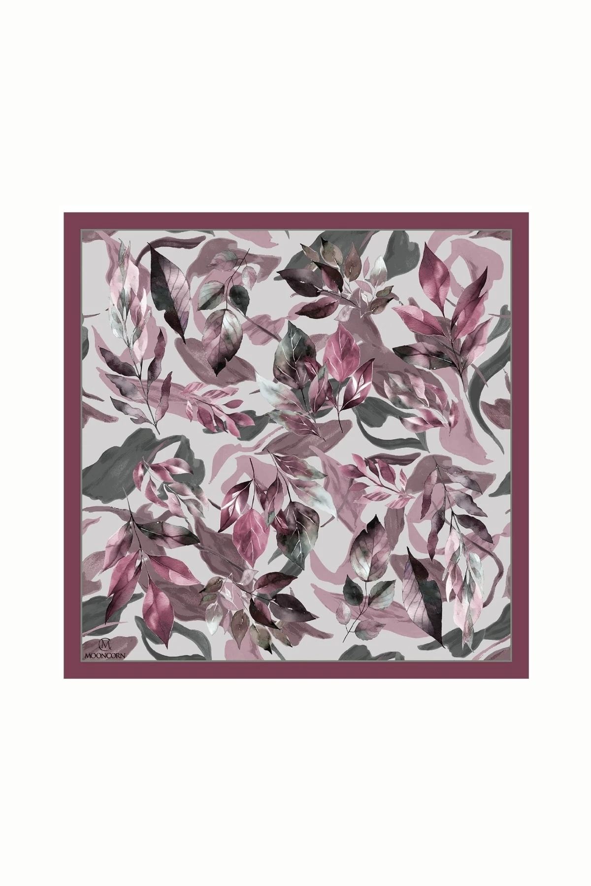 Wholesale Lorya Pattern Cotton Scarf - Dried Rose
