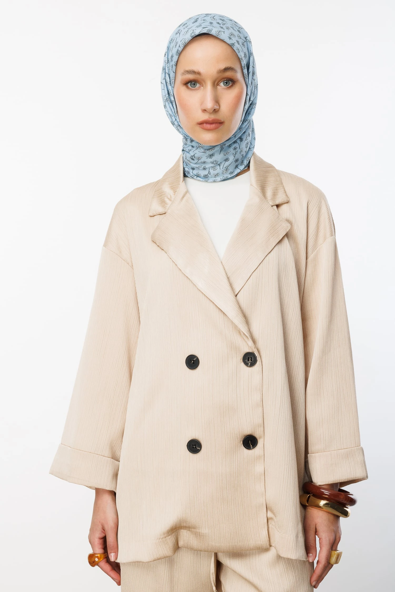 Toptan Minor Desen Pamuk Eşarp - Arduvaz