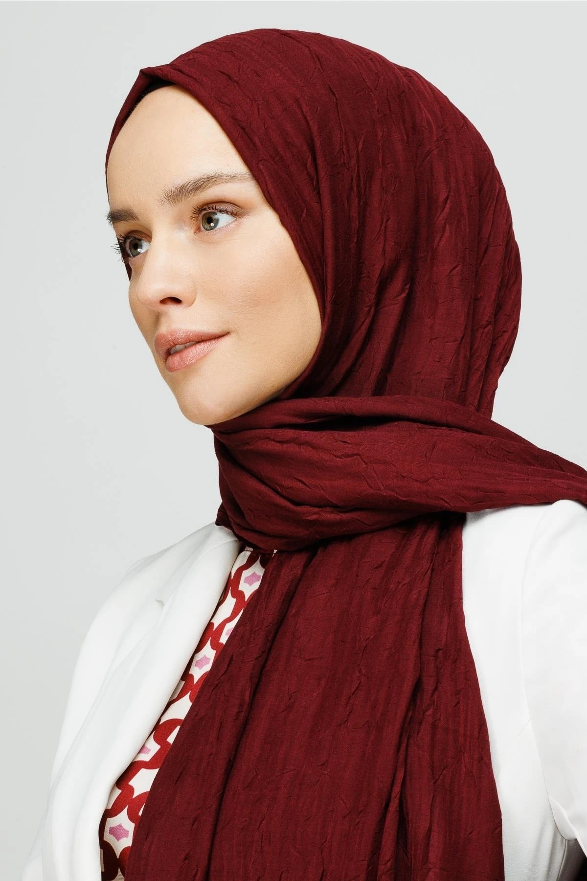 Bamboo Shawl - Dark Burgundy