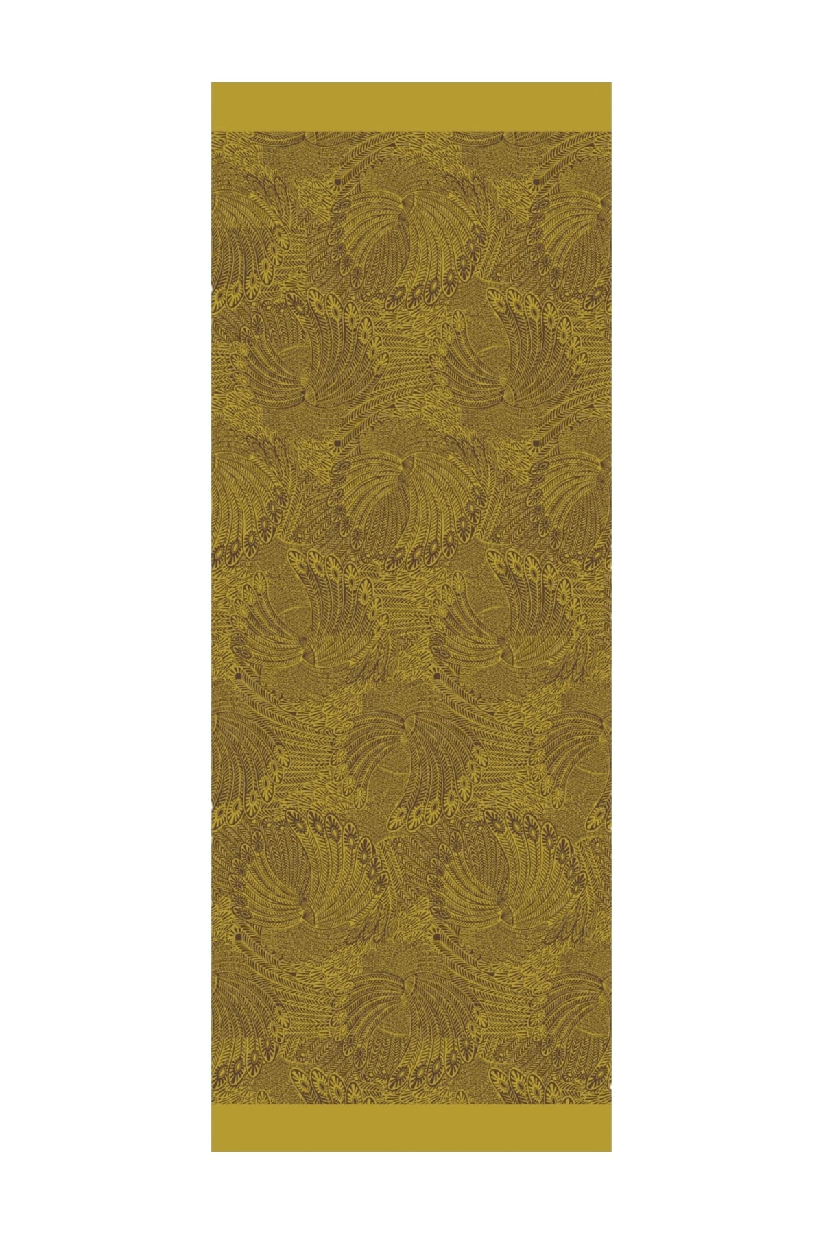 Toptan Mayra Desen Çift Taraflı Şal - Acı Kahve-Somon