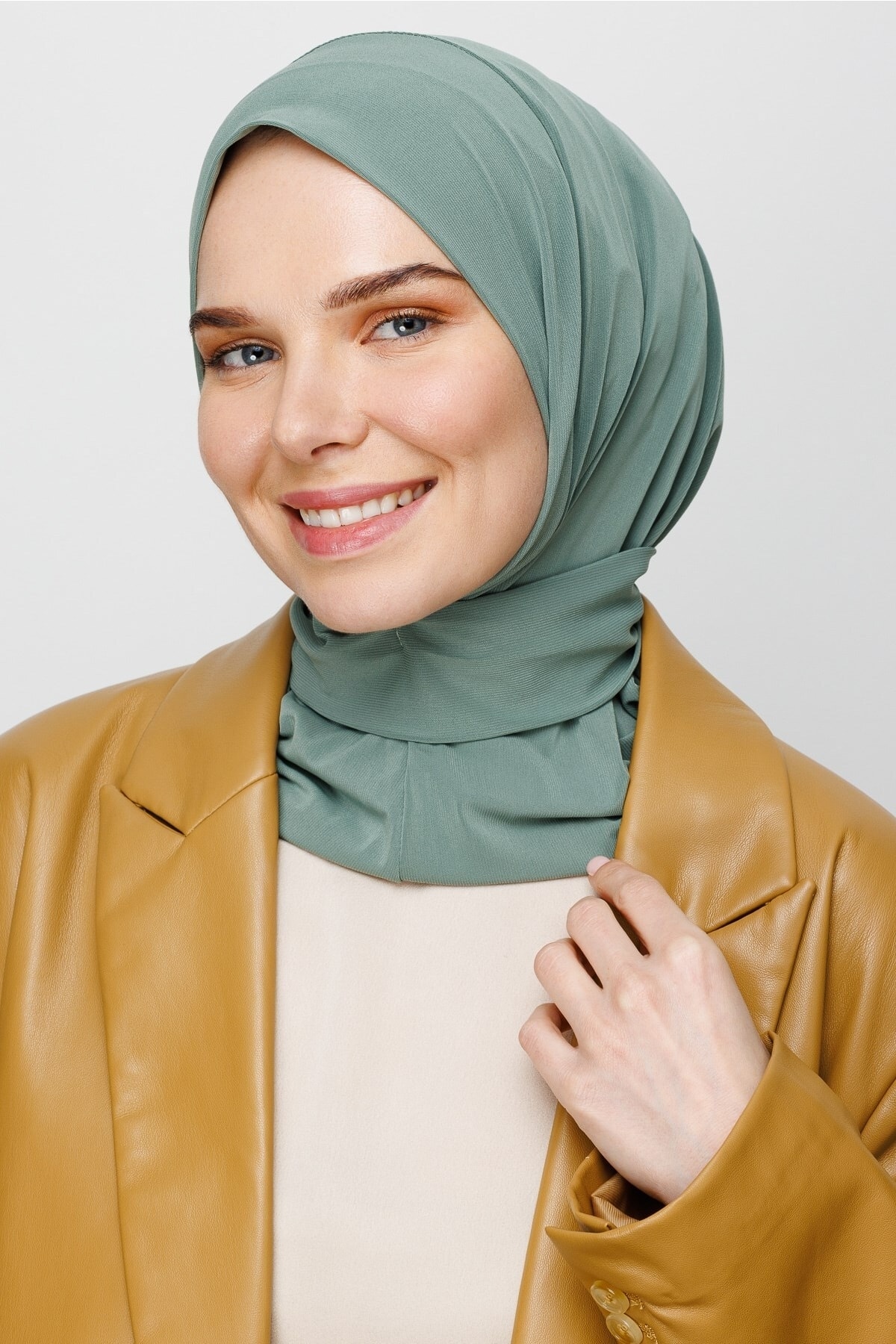 Toptan Hazır Şal - Küf Yeşili