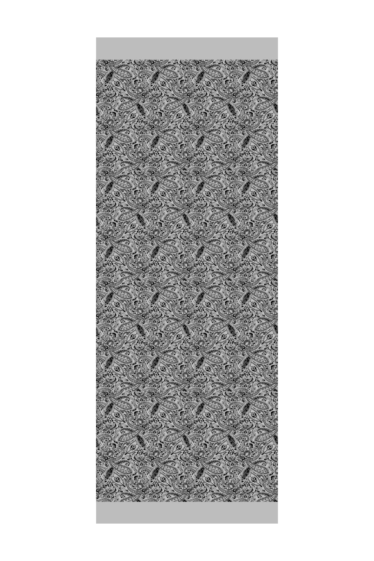 Velora-Pattern Reversible Shawl - Black-Black