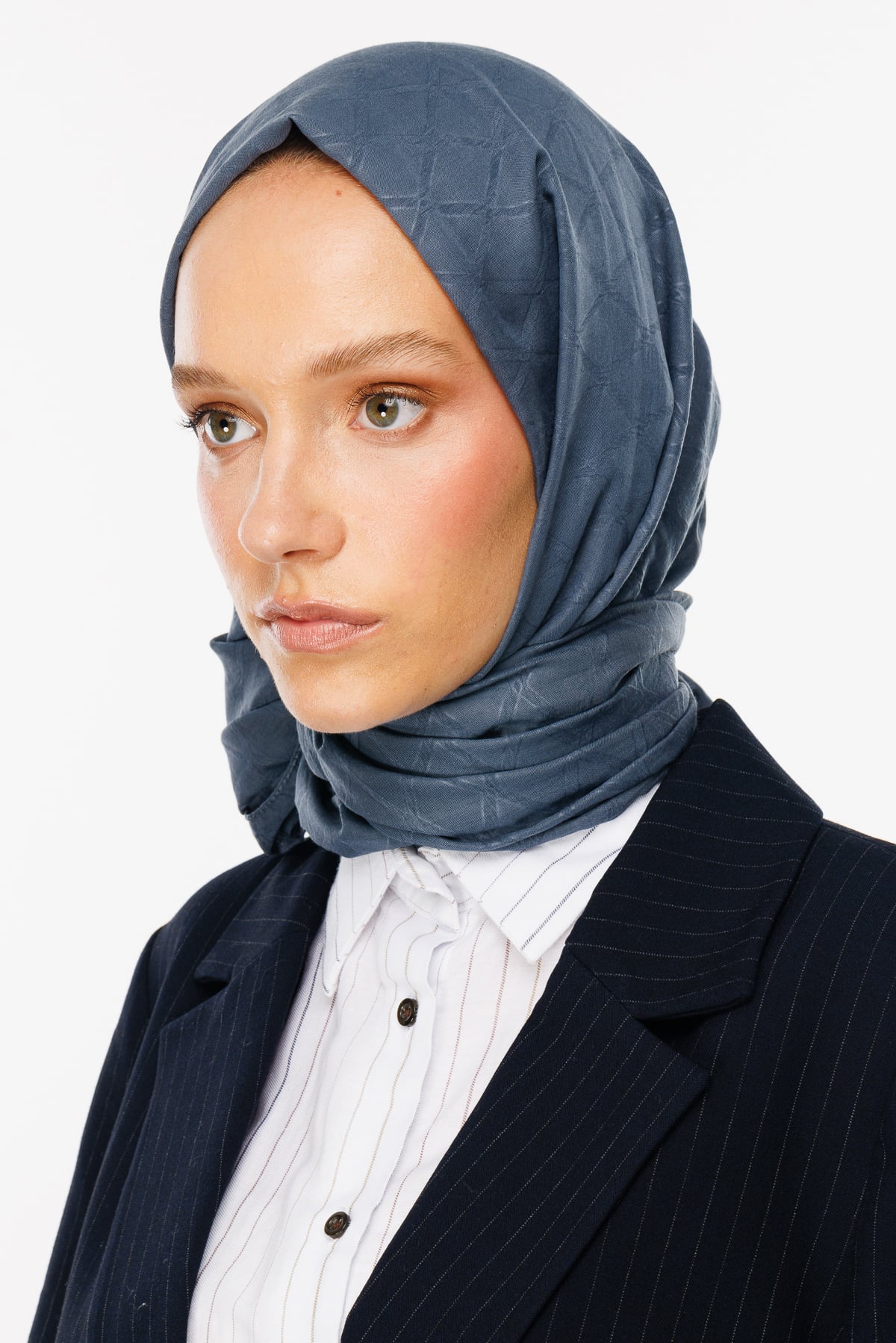 Bamboo Jacquard Shawl - Anthracite