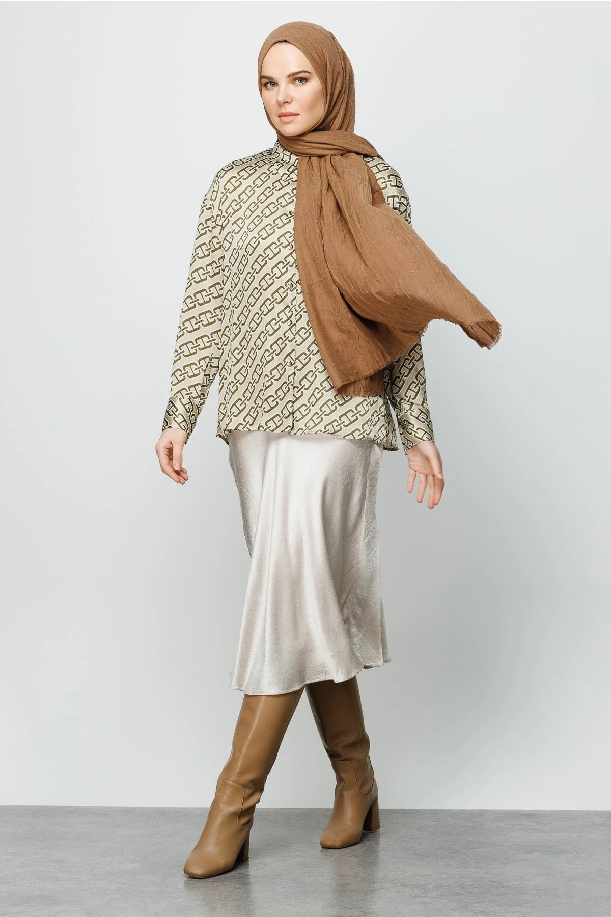 Toptan Bambu Şal - Ceviz