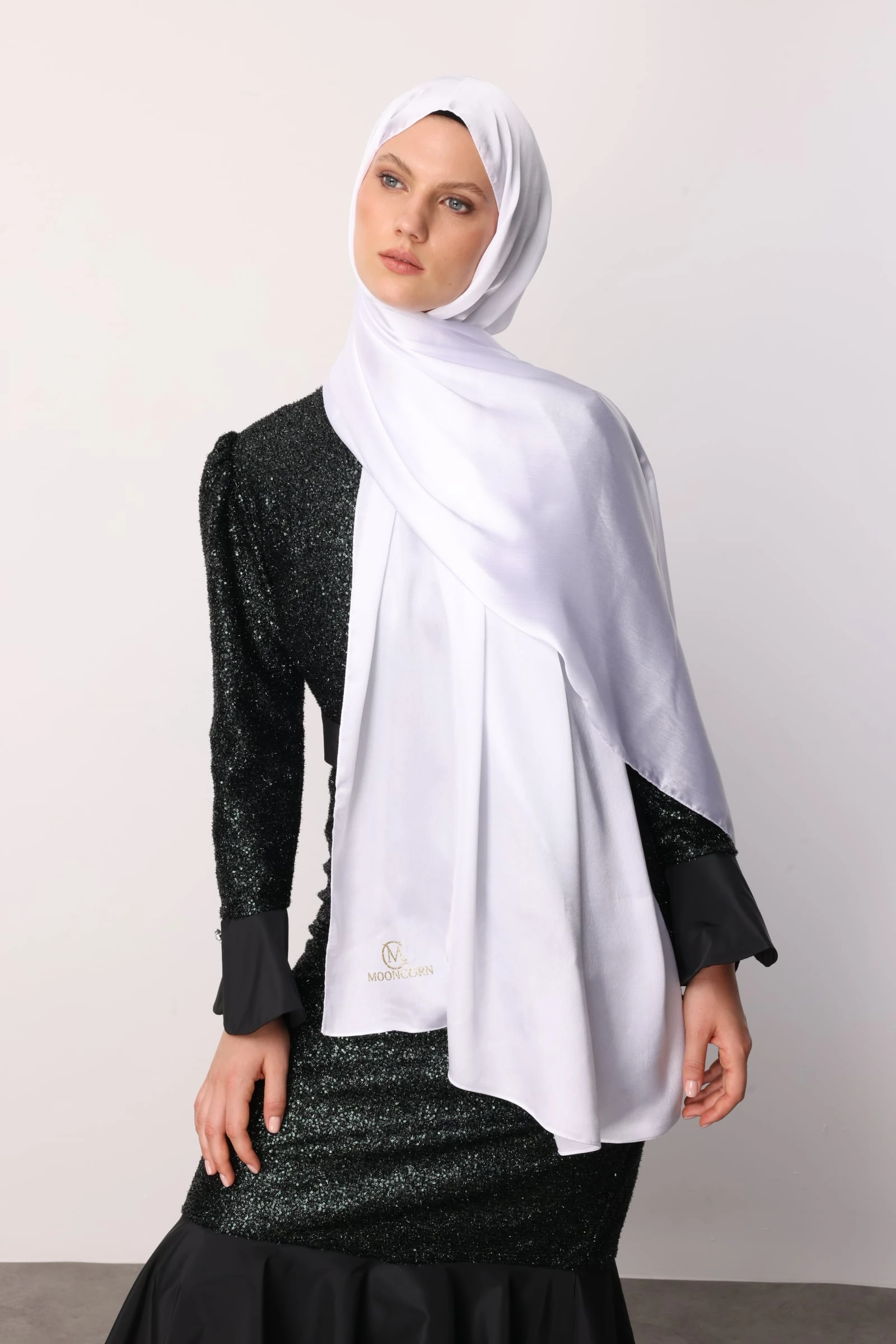 Toptan Diamond Aura Şal - Beyaz