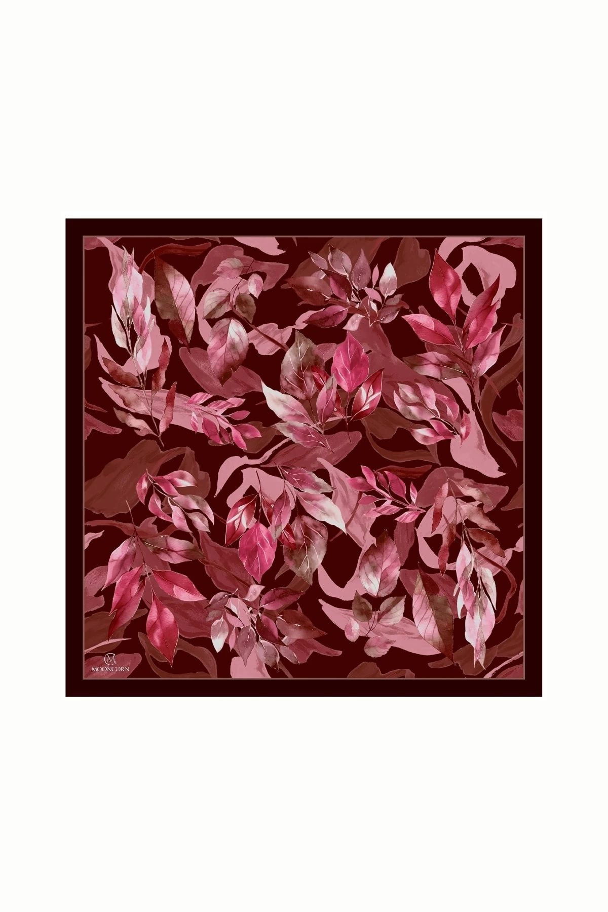 Wholesale Lorya Pattern Cotton Scarf - Claret Red