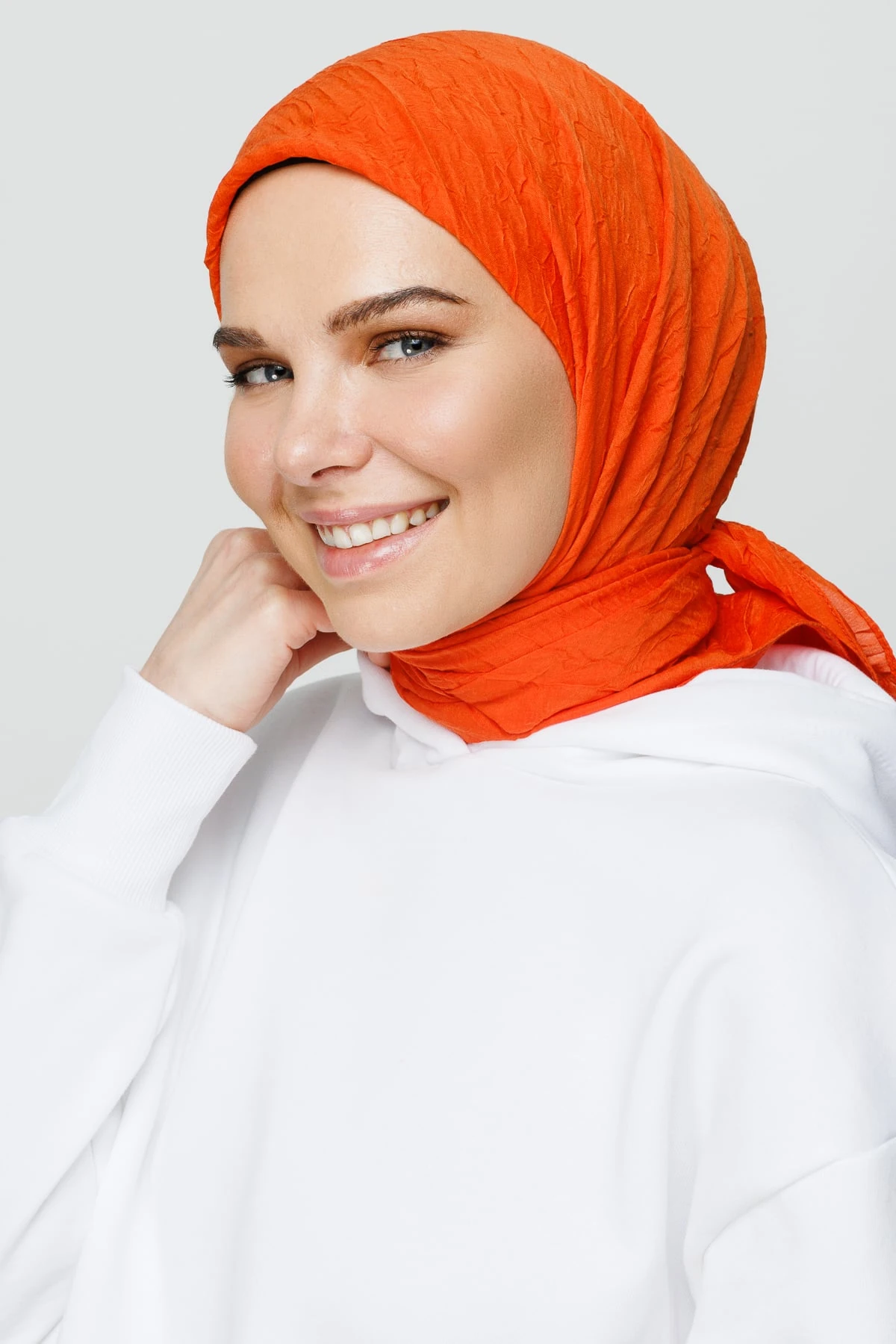 Toptan Bambu Eşarp - Turuncu