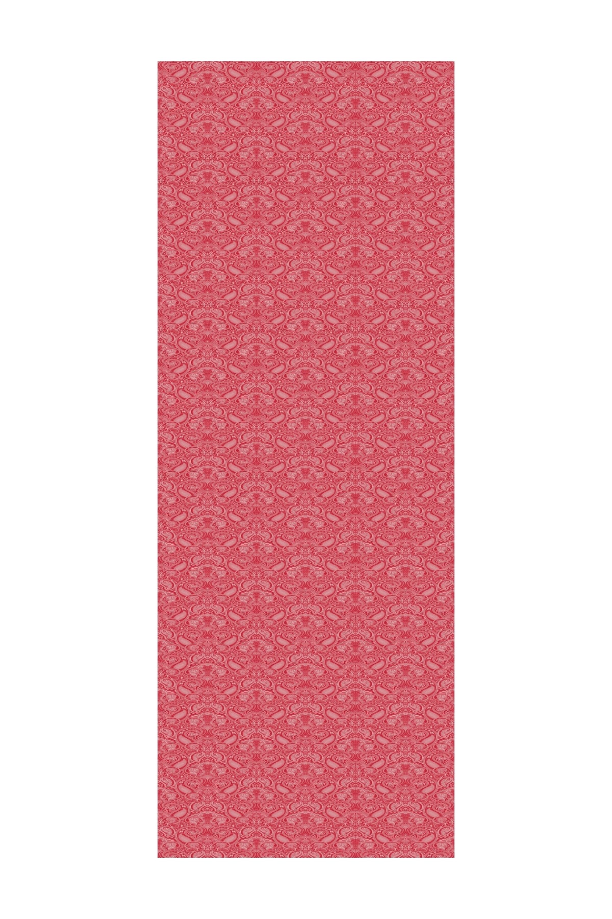 Moren Pattern Shine Line Shawl - Burgundy-Mint Green