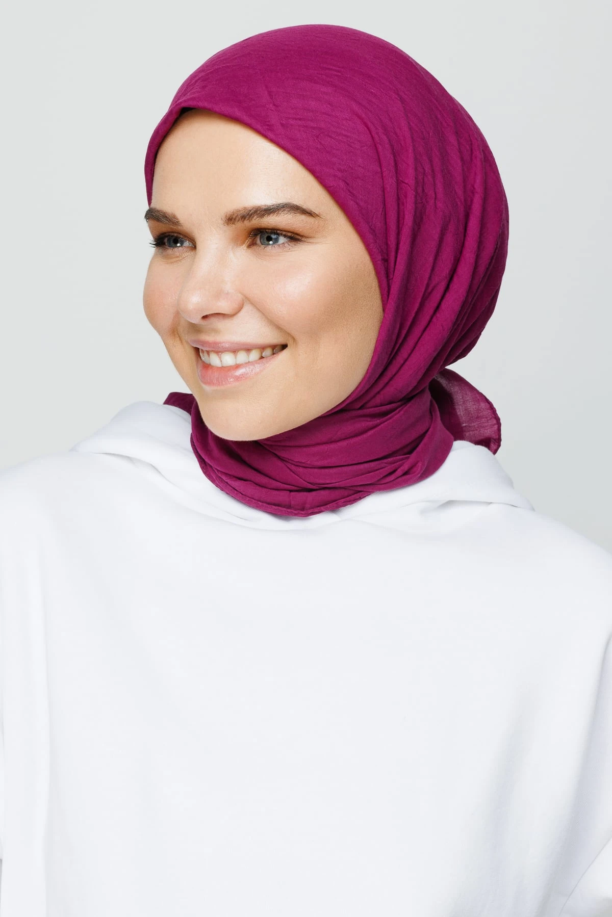 Toptan Bambu Eşarp - Mürdüm