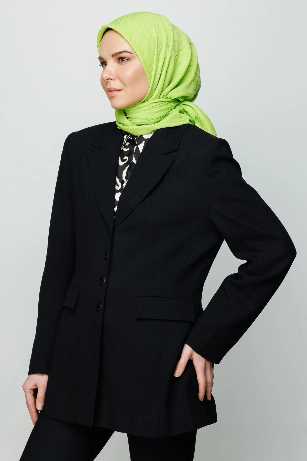 Toptan Bambu Eşarp - Fıstık Yeşili