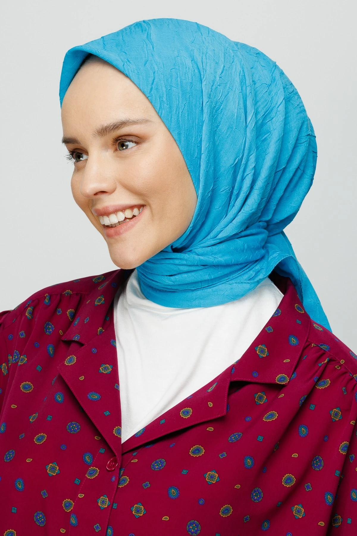 Toptan Bambu Eşarp - Turkuaz