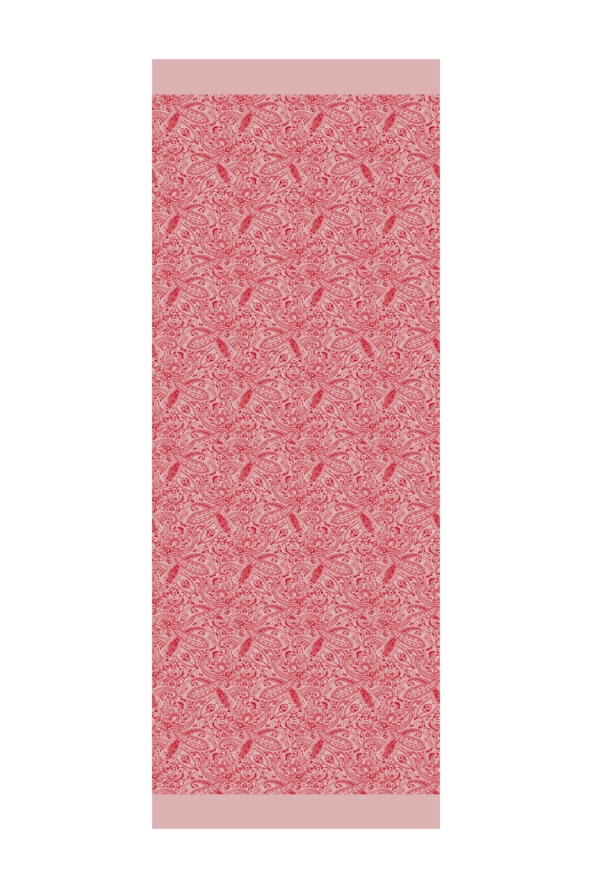 Toptan Velora Desen Çift Taraflı Şal - Bordo-Mint Yeşili